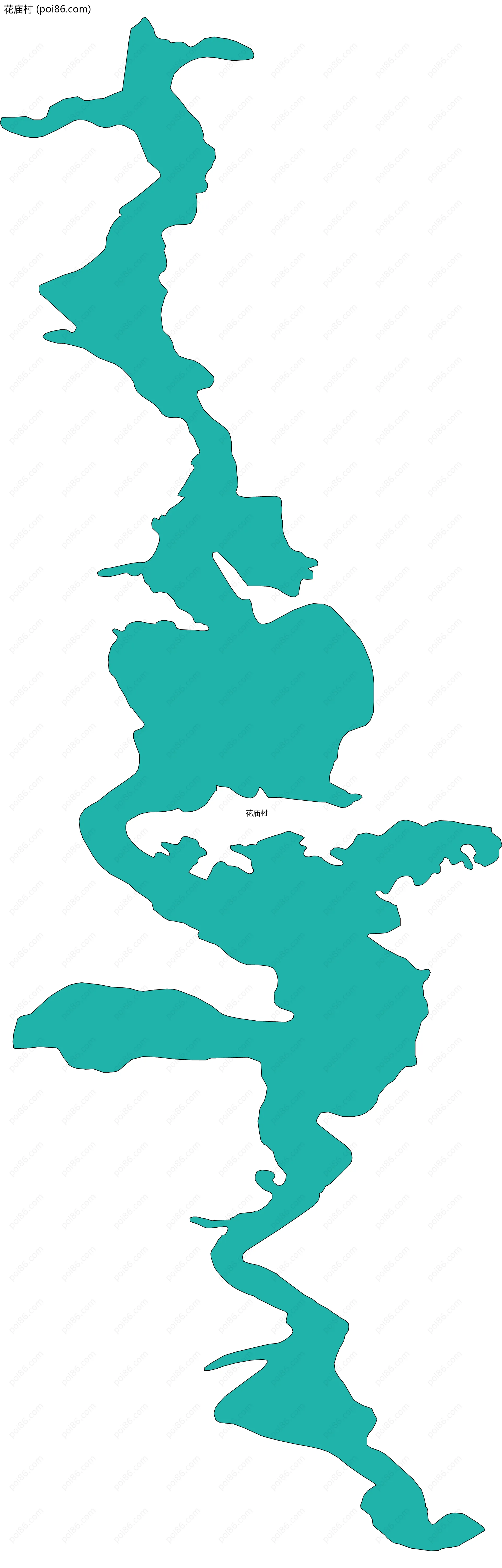 花庙村边界地图