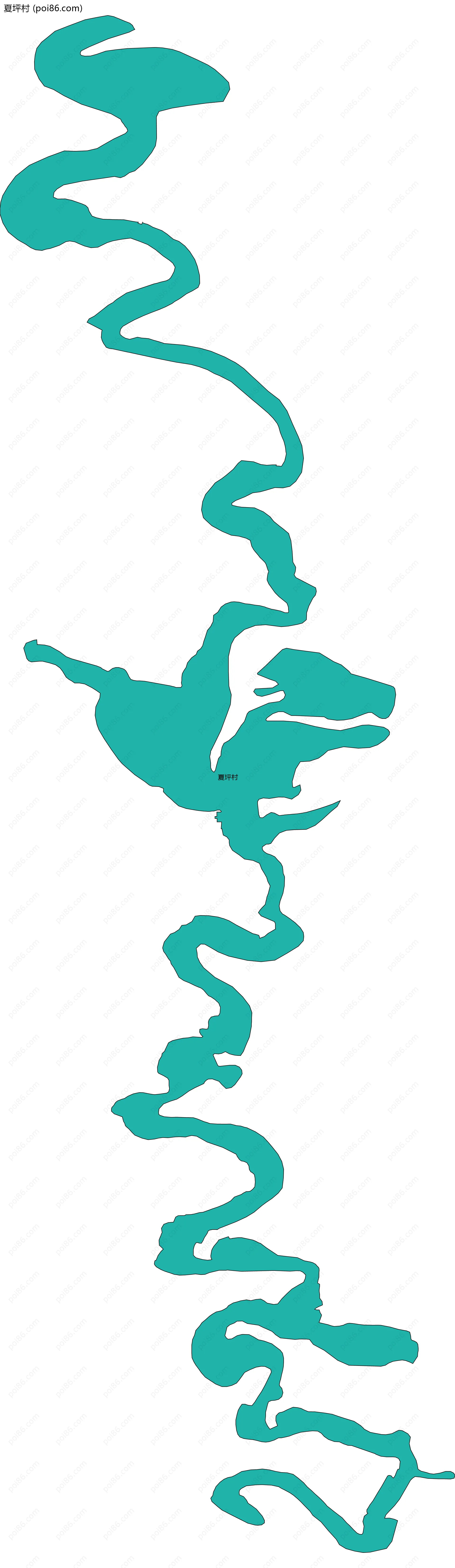 夏坪村边界地图