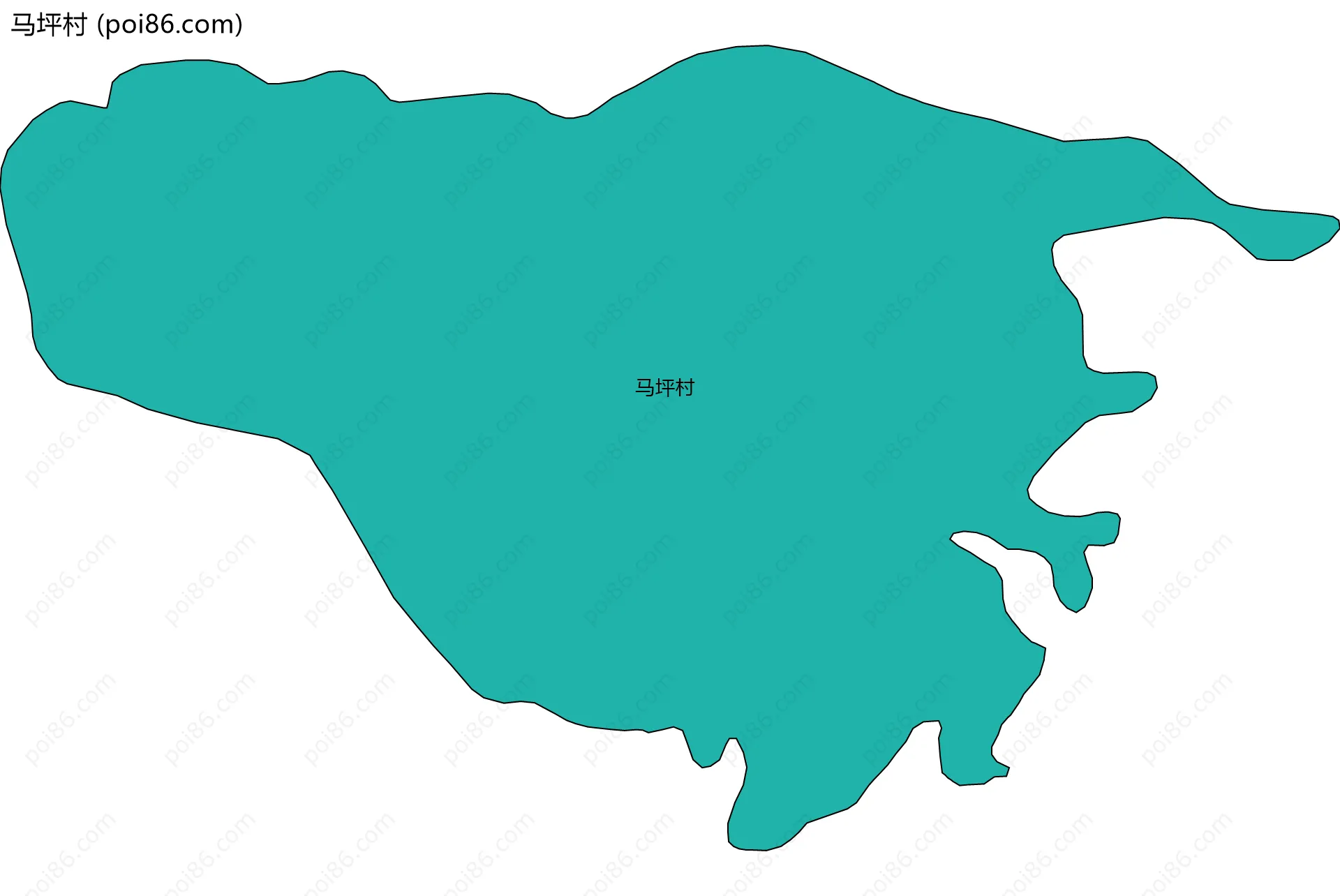 马坪村边界地图