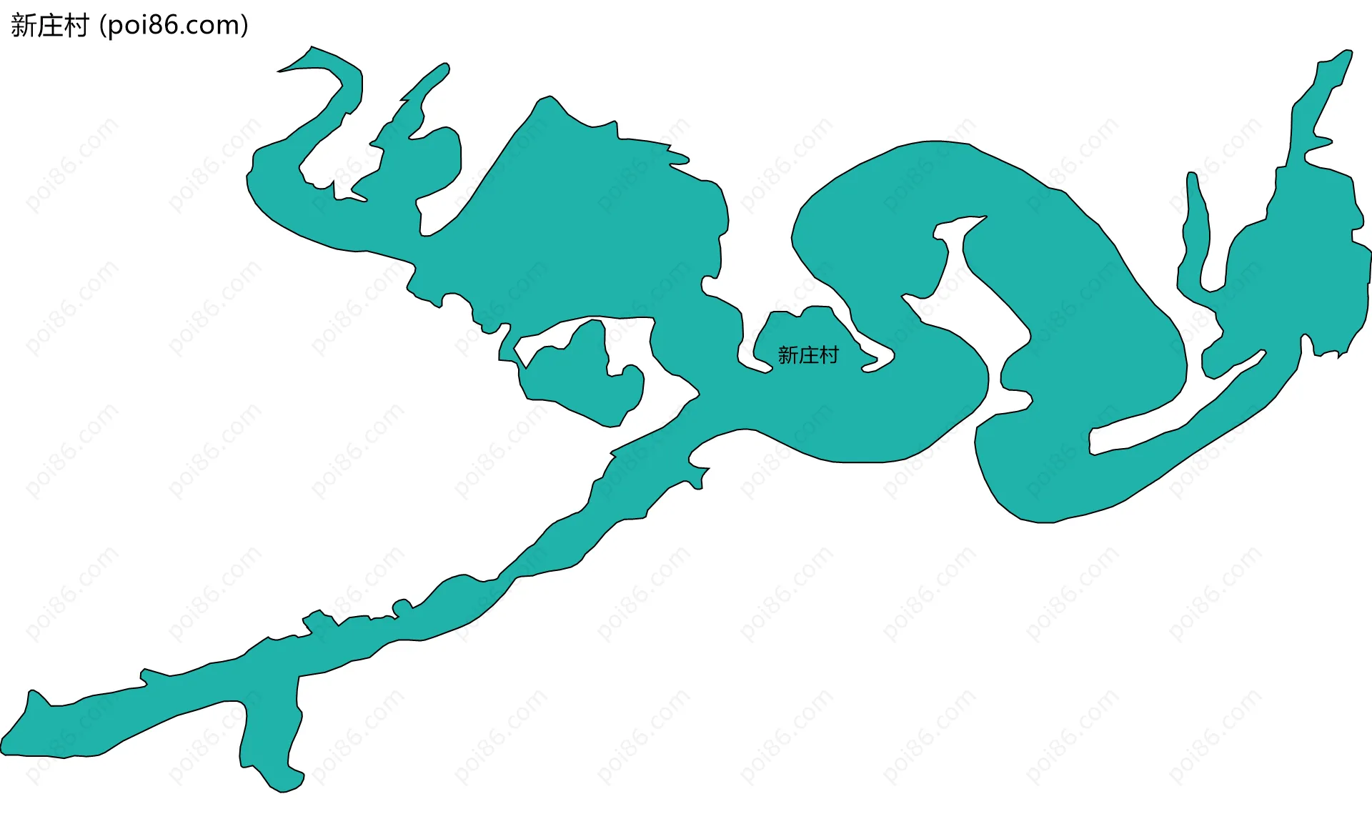 新庄村边界地图