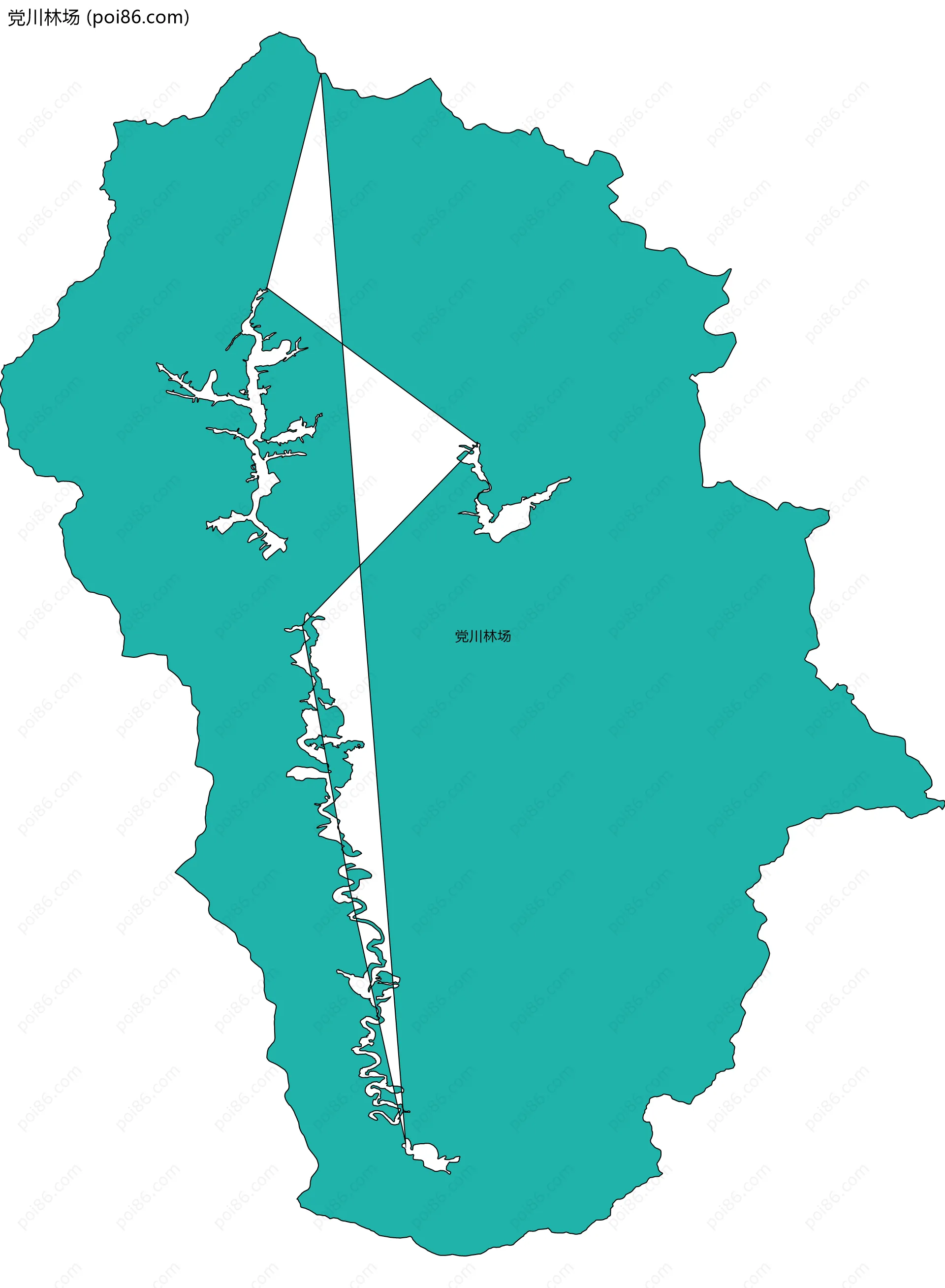 党川林场边界地图