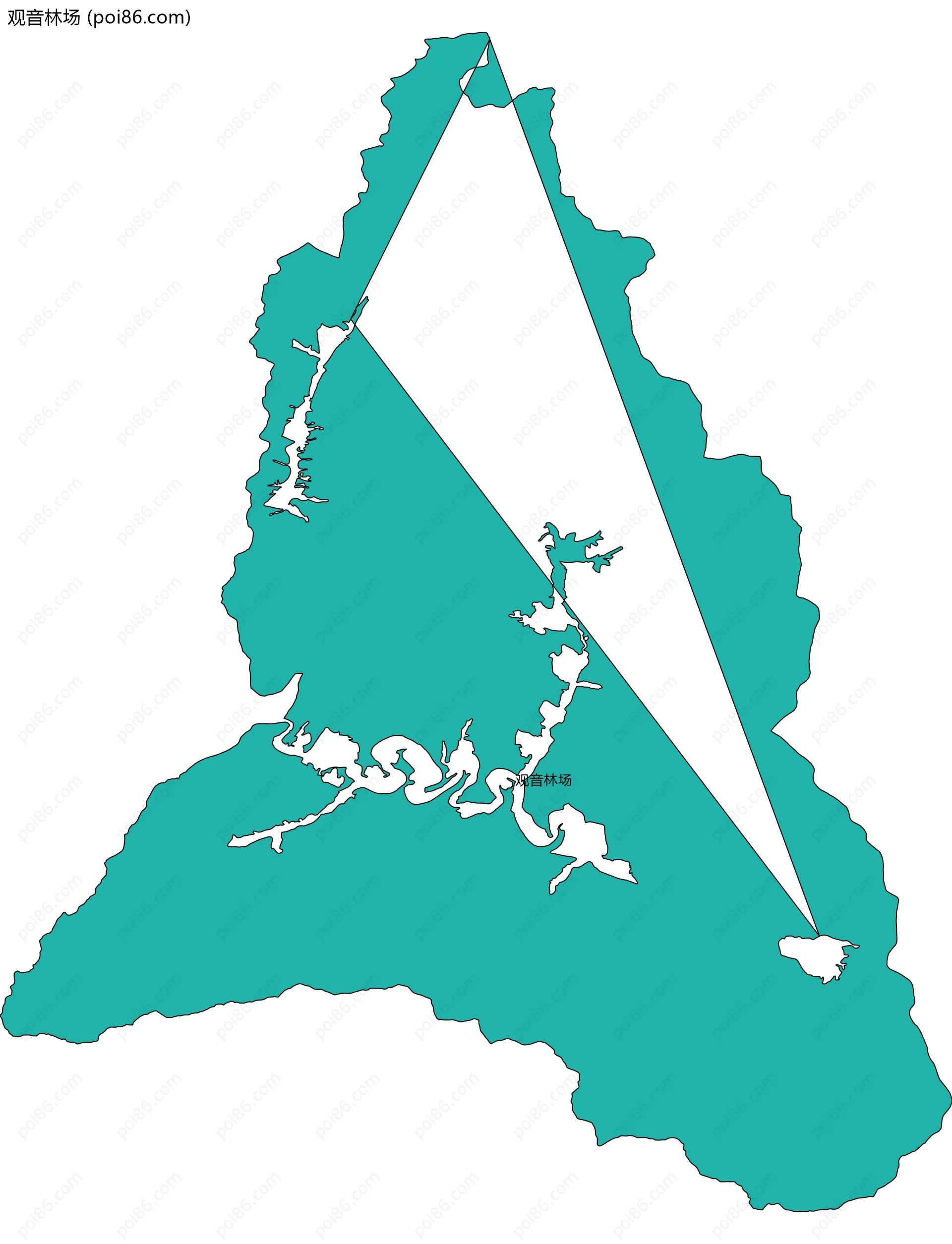 观音林场边界地图