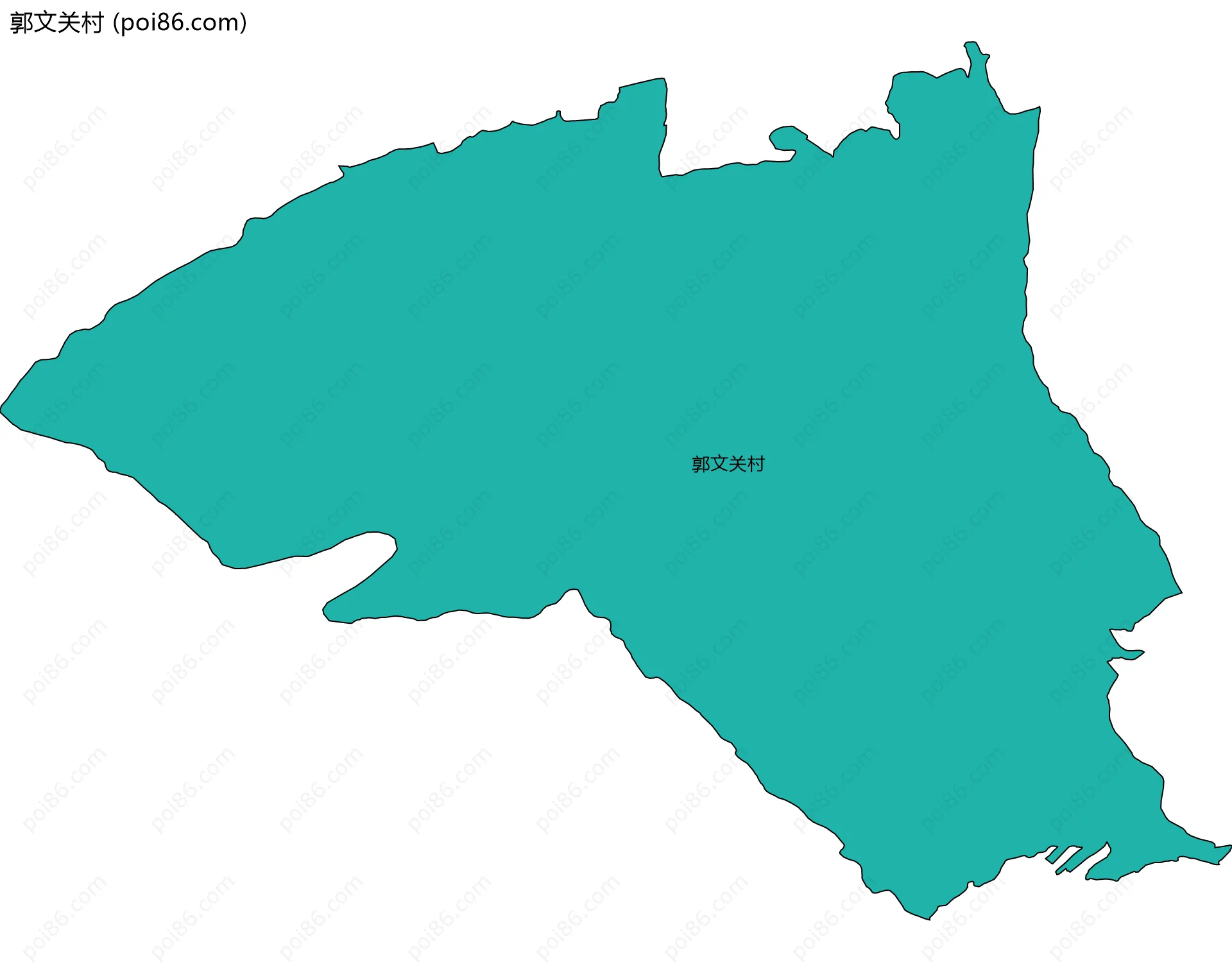 郭文关村边界地图