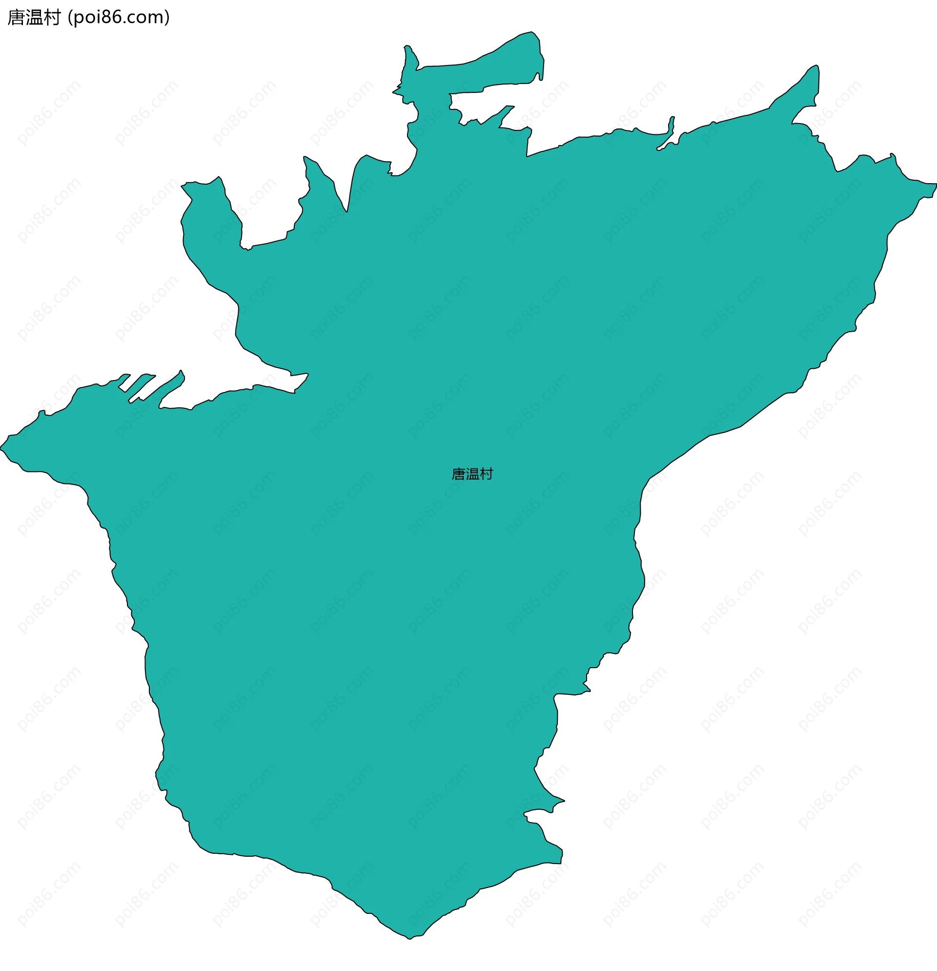 唐温村边界地图