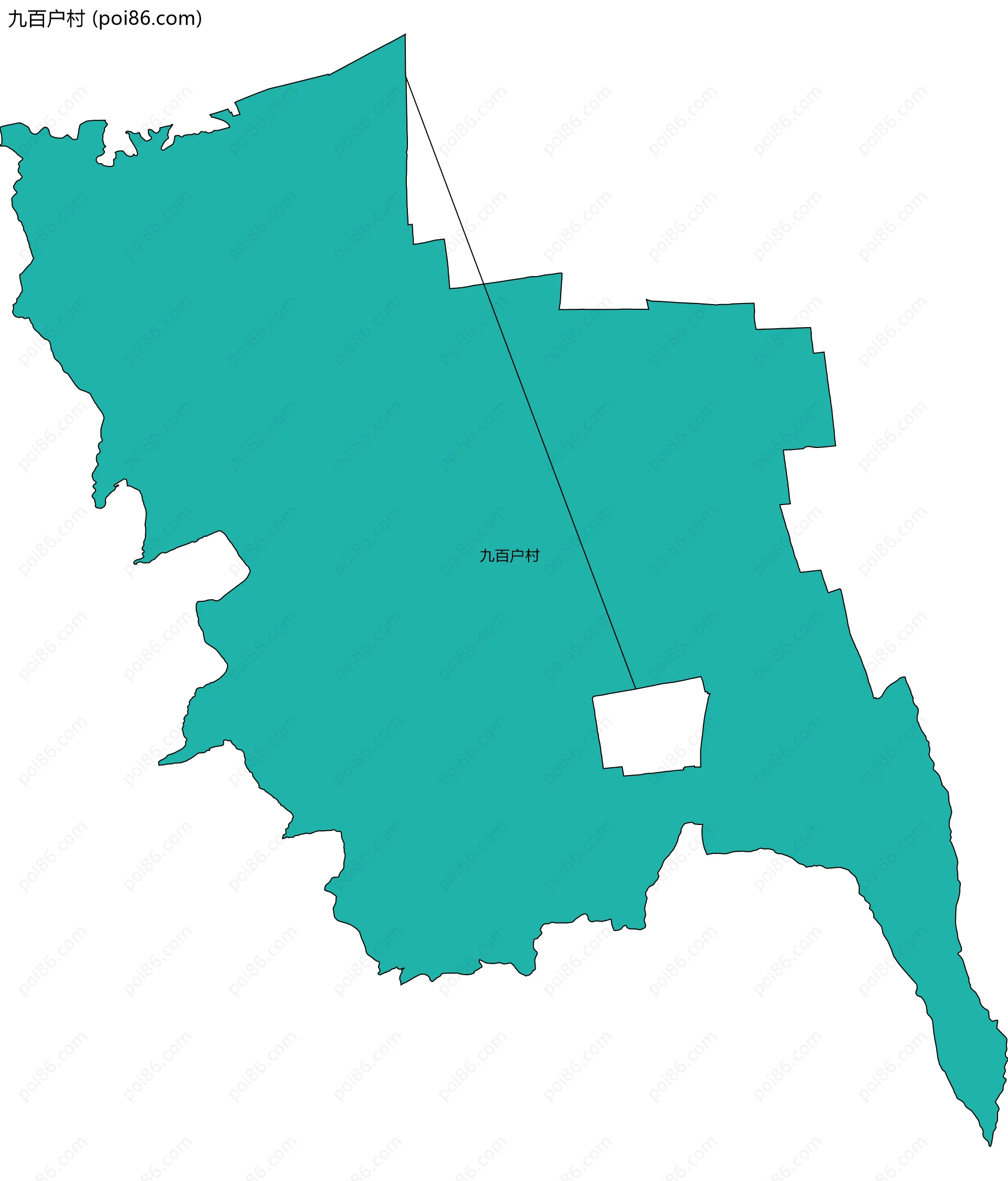 九百户村边界地图