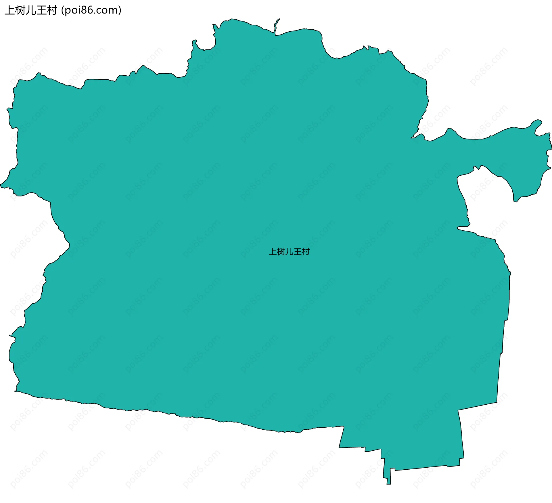 上树儿王村边界地图