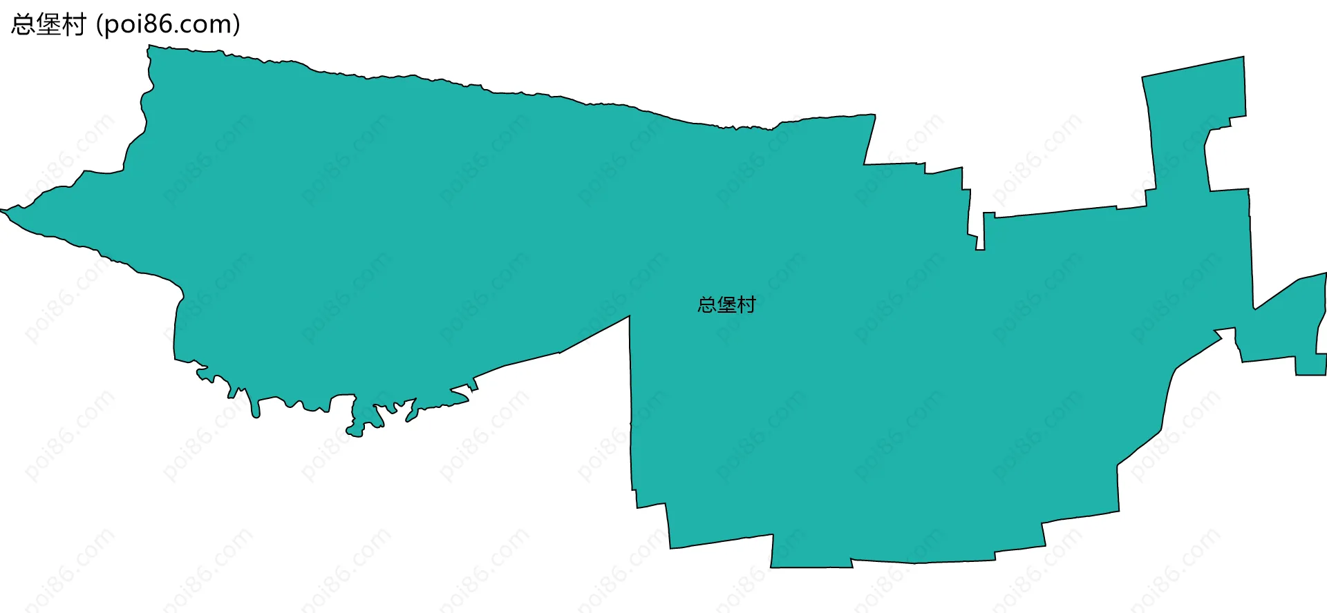 总堡村边界地图