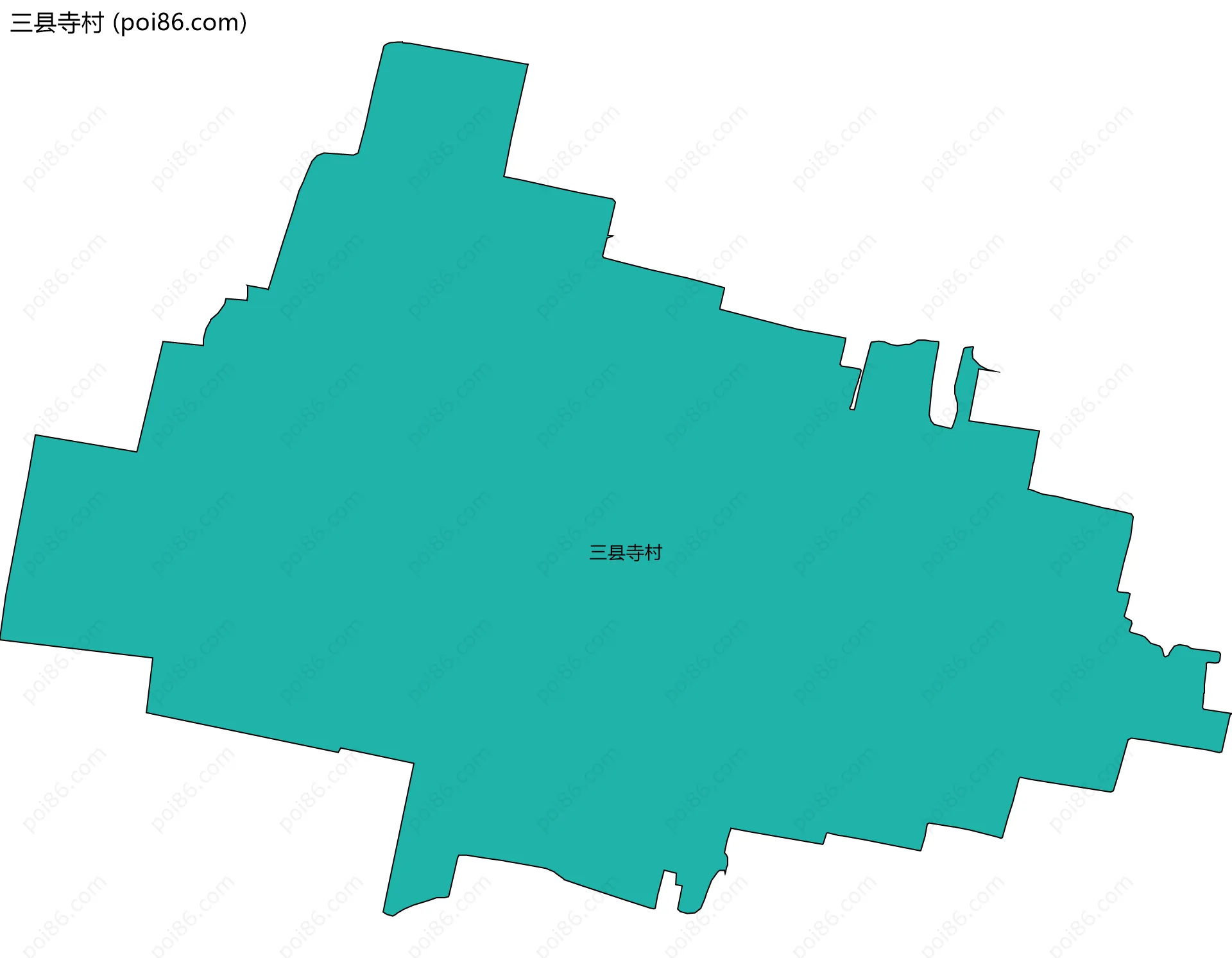 三县寺村边界地图