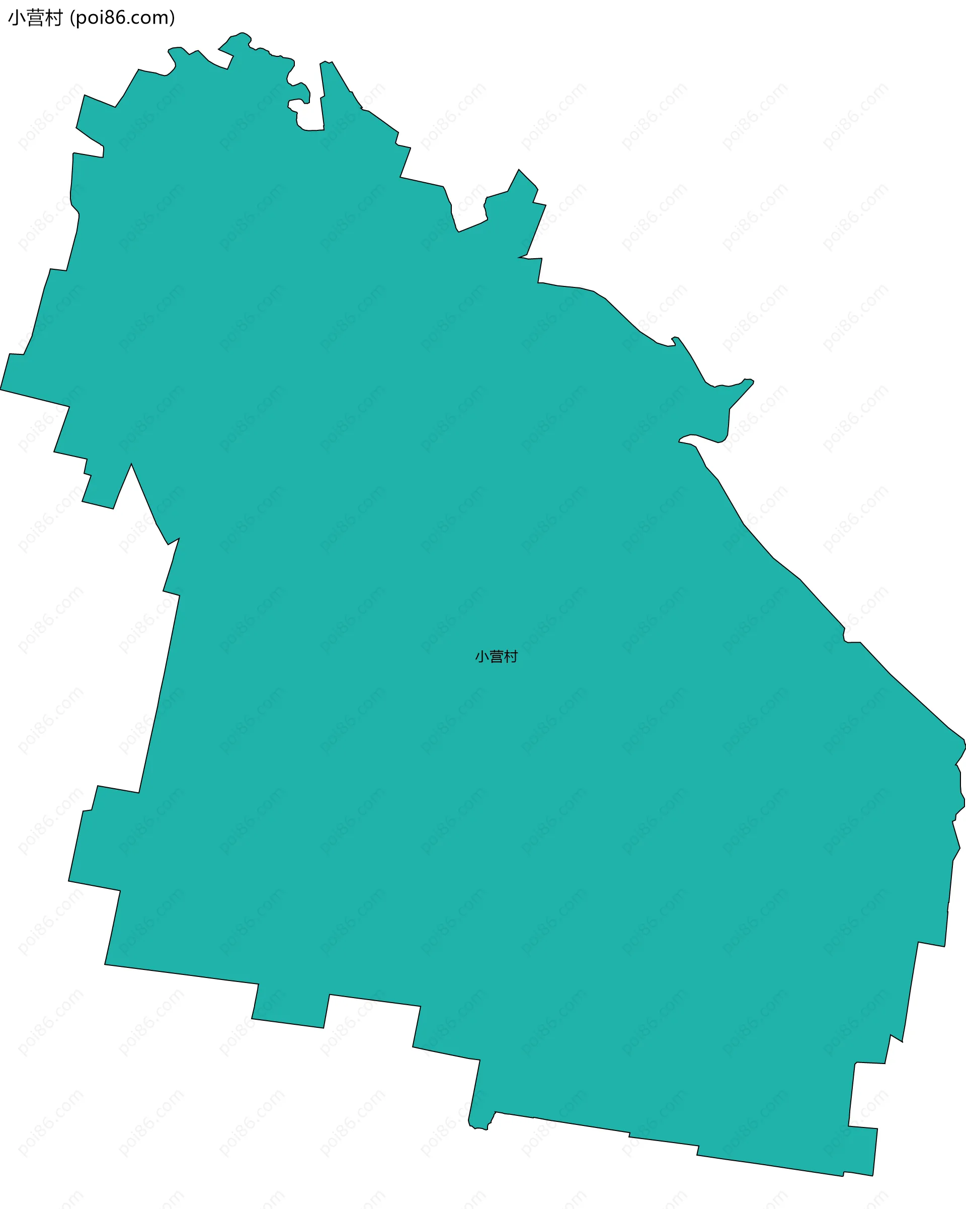 小营村边界地图