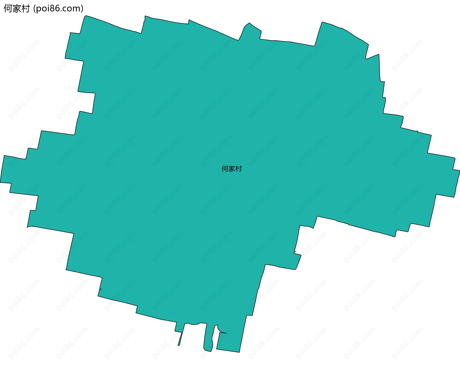 何家村边界地图