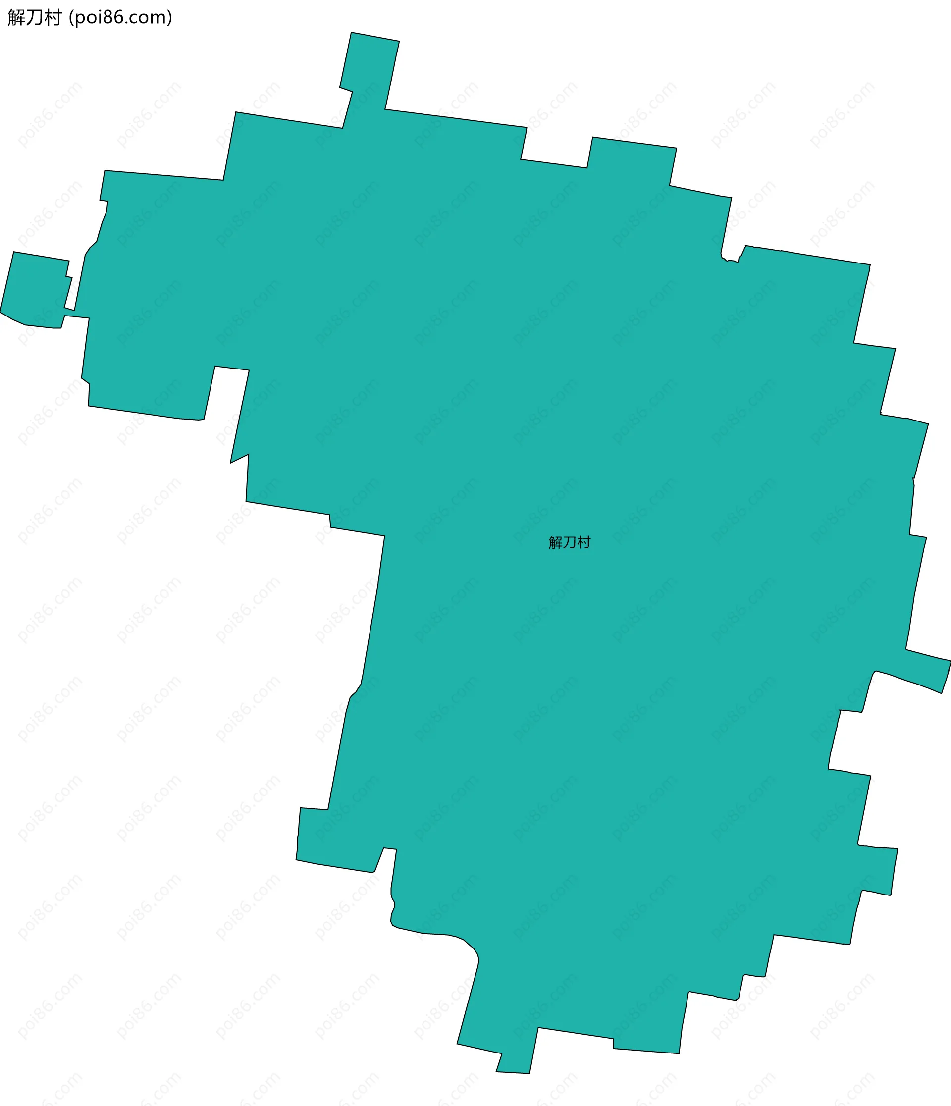 解刀村边界地图