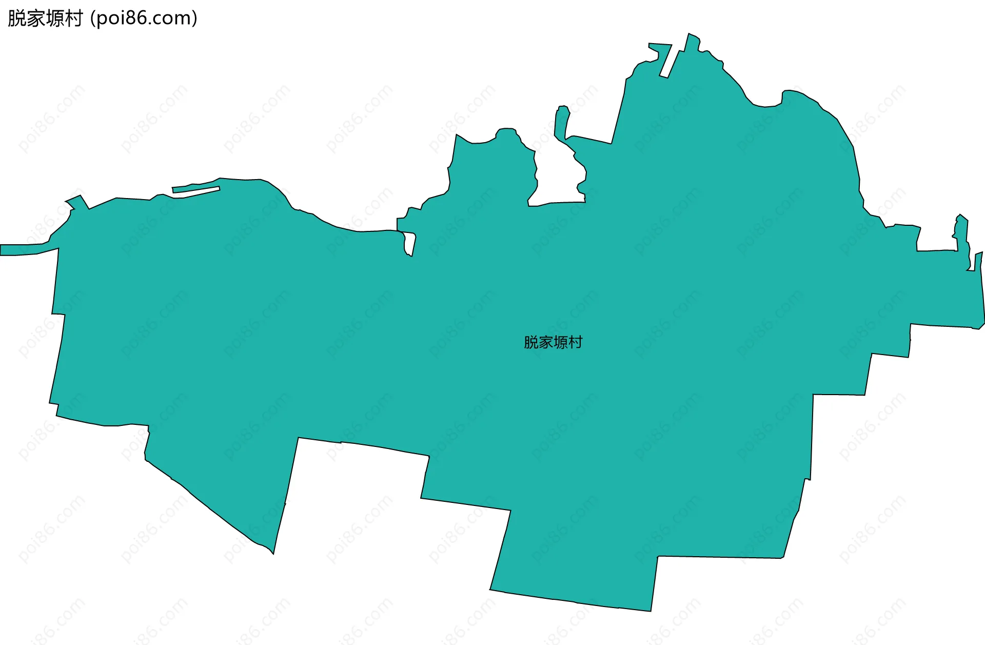 脱家塬村边界地图