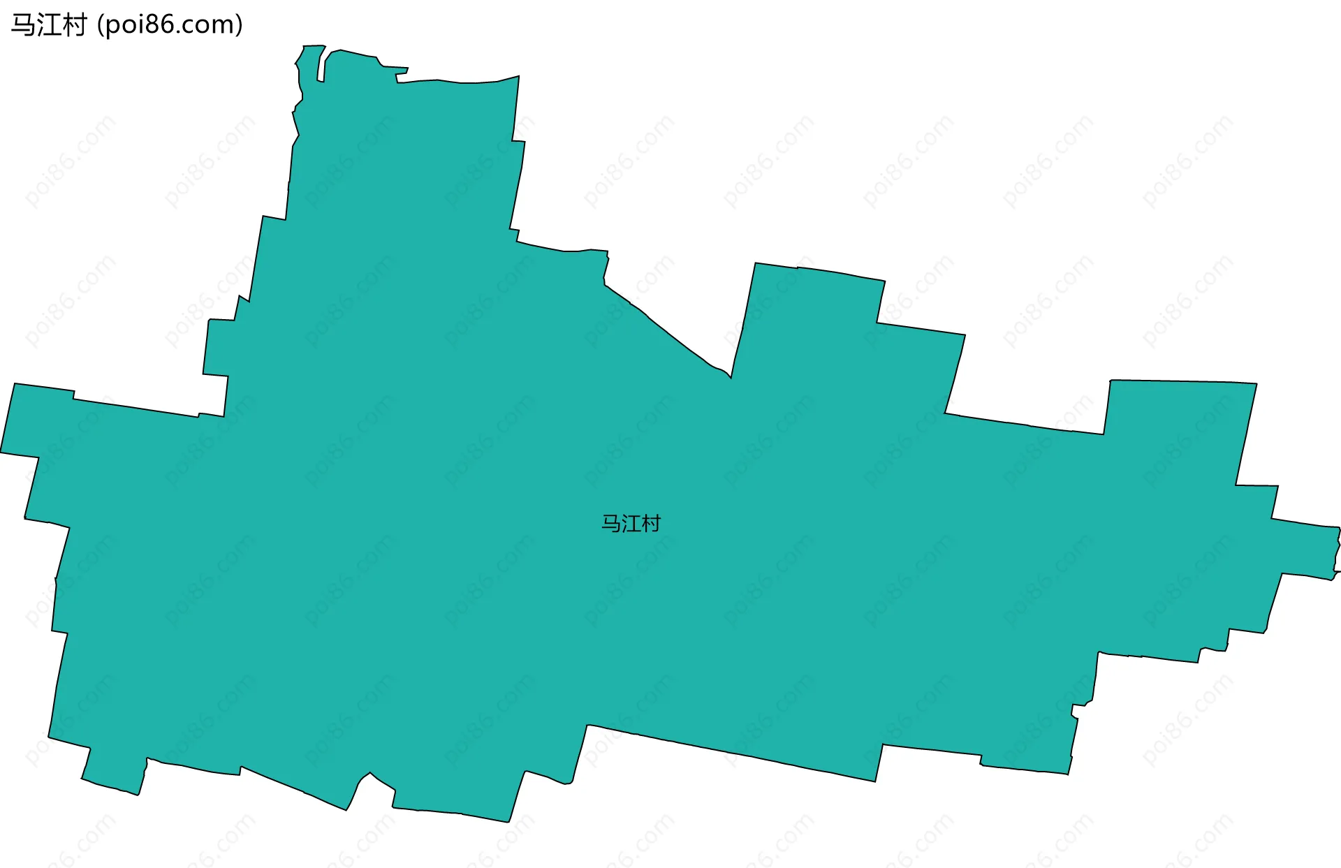 马江村边界地图