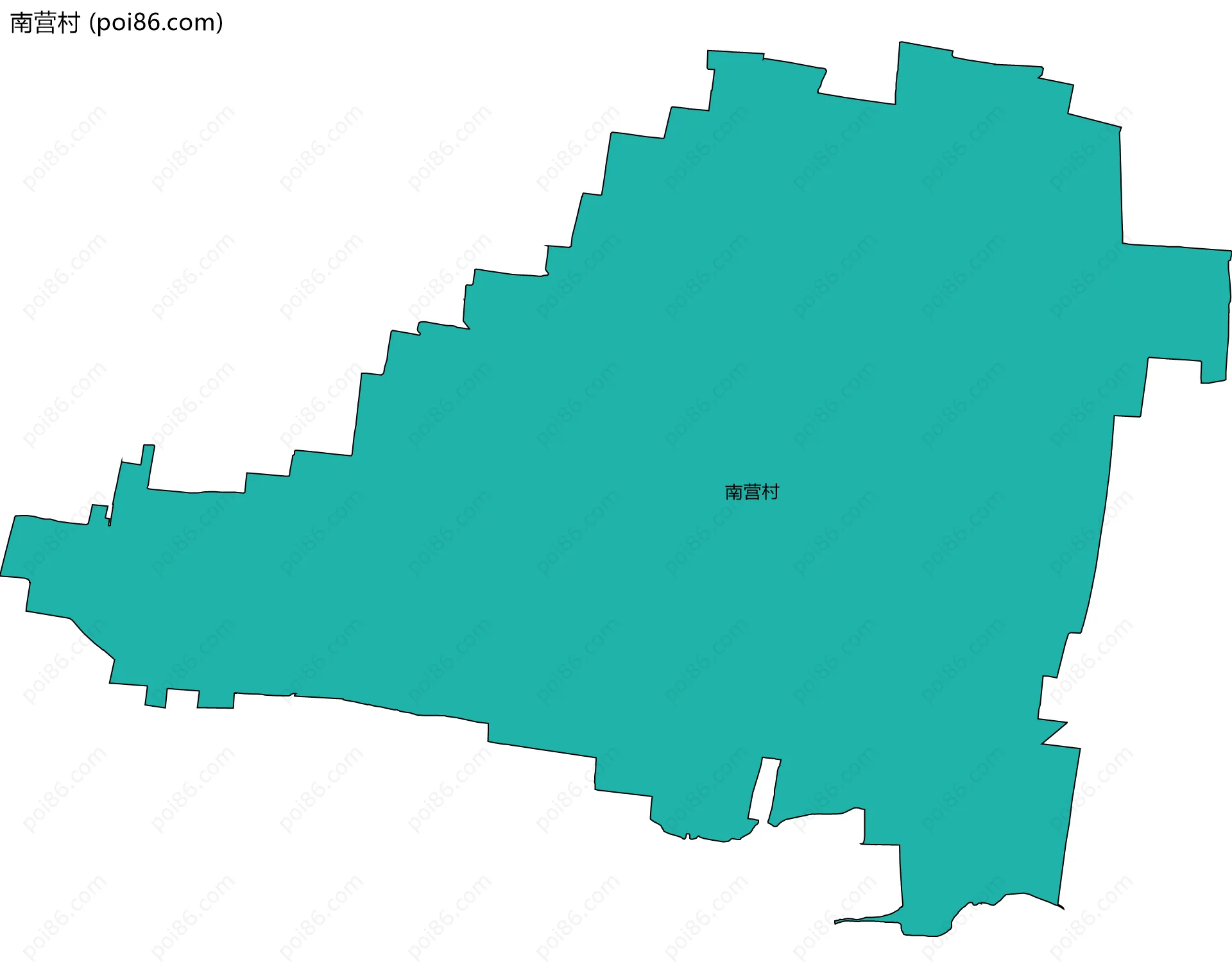 南营村边界地图