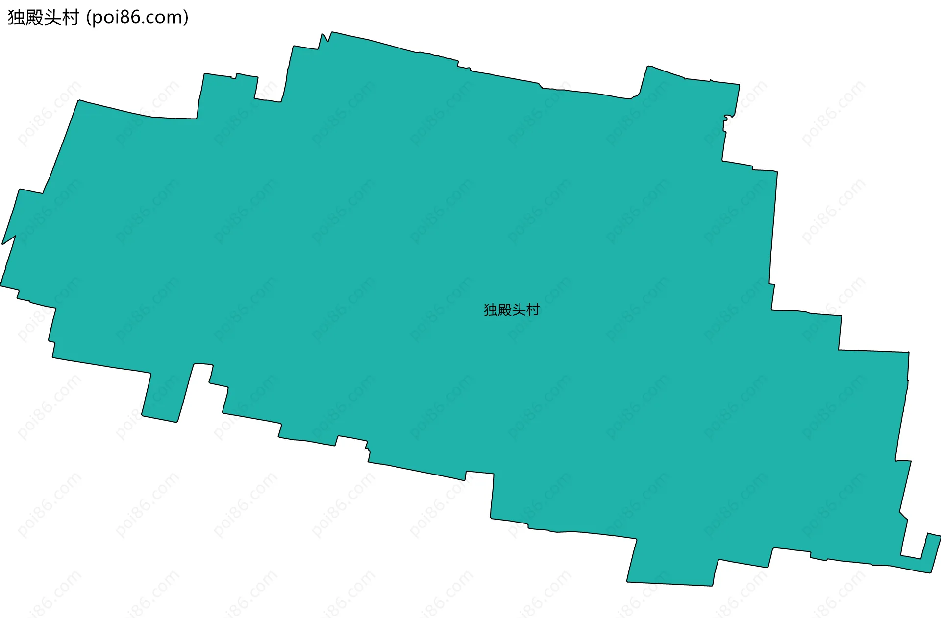 独殿头村边界地图