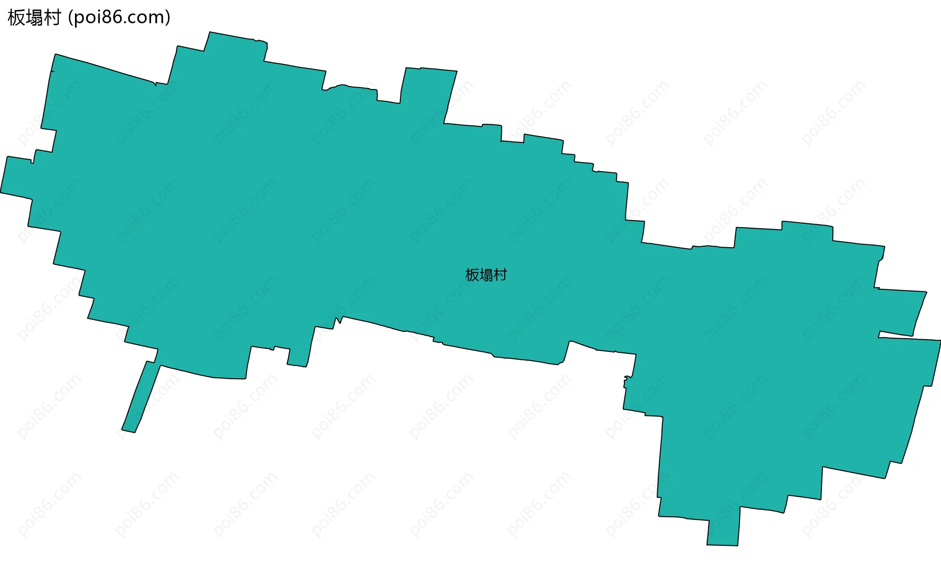 板塌村边界地图