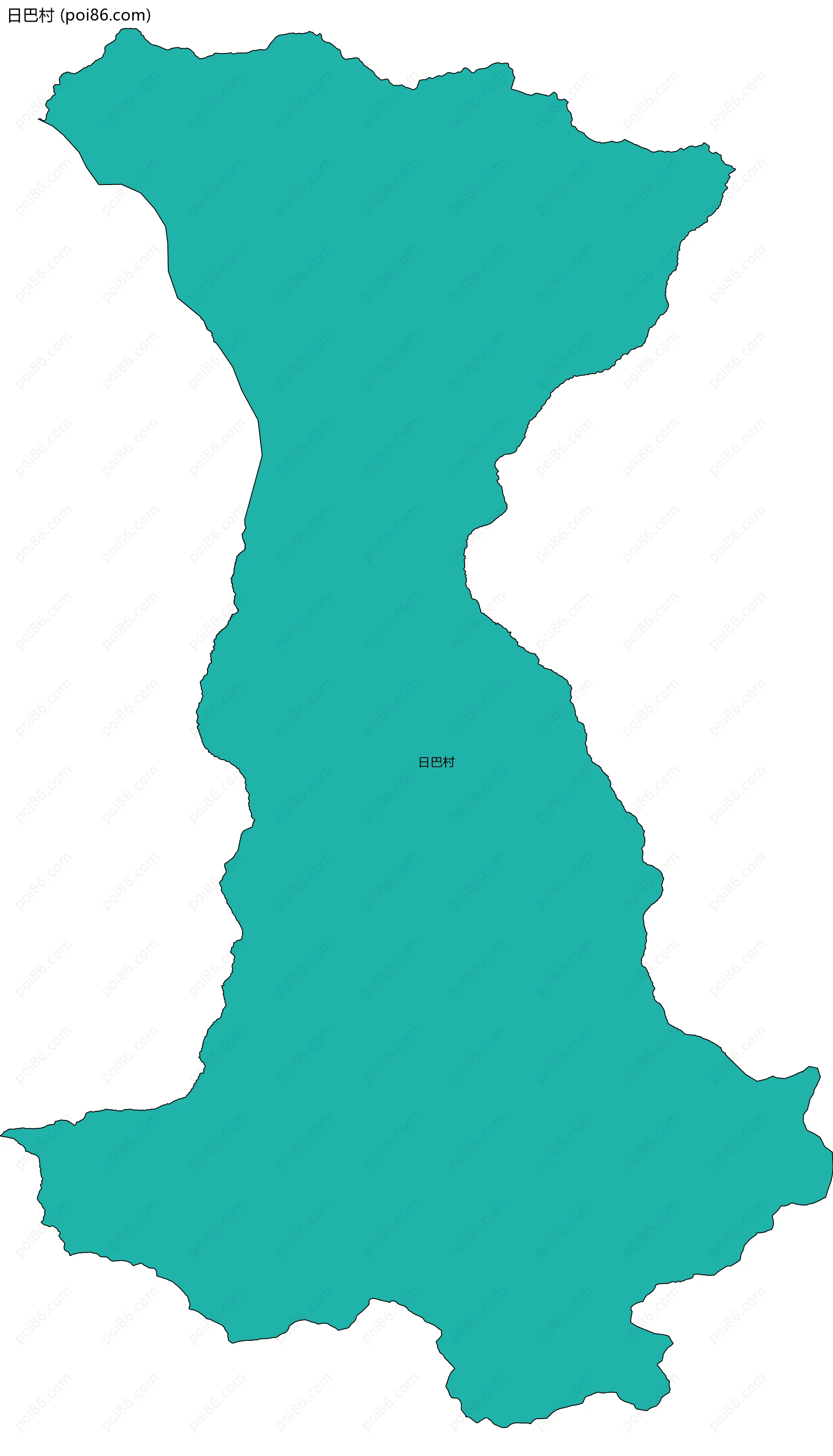 日巴村边界地图