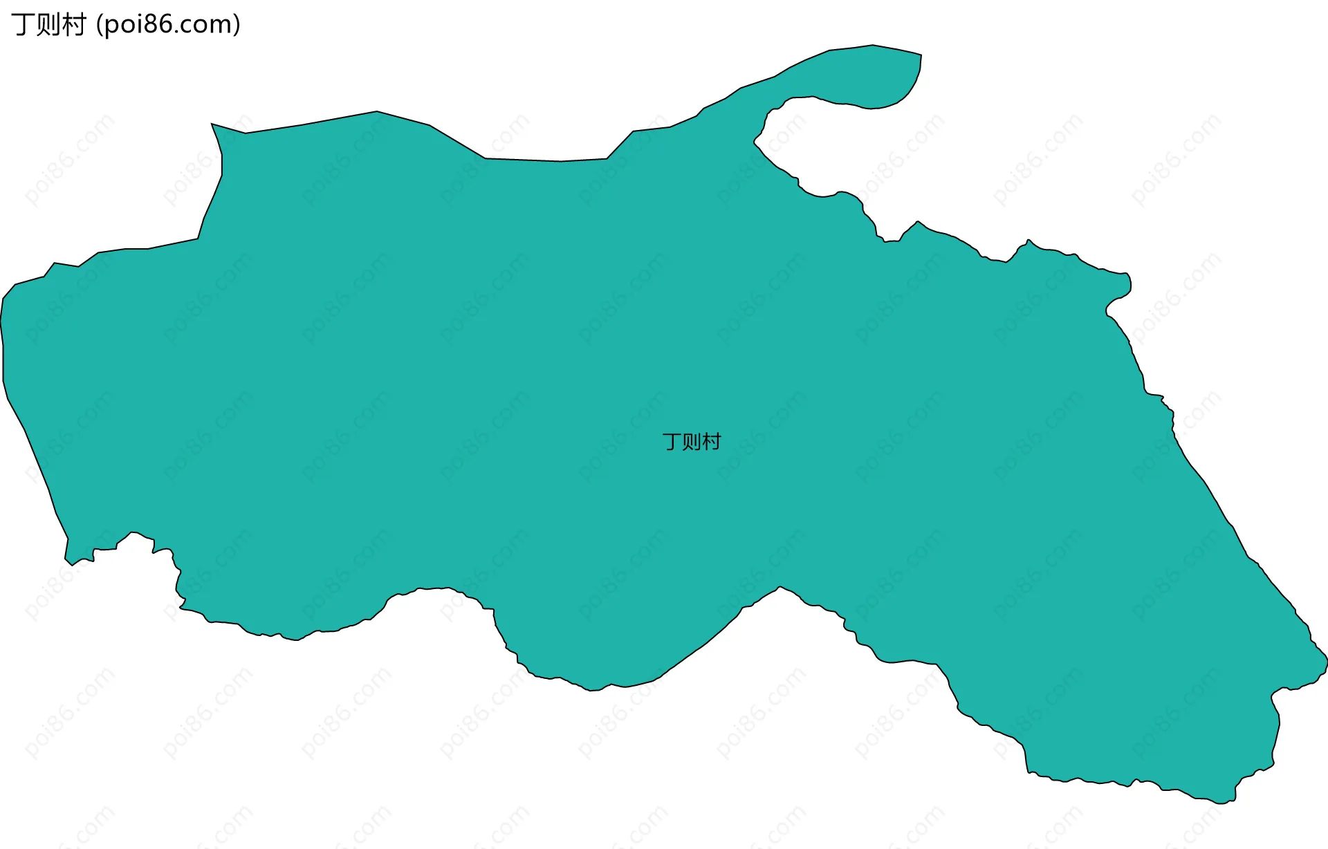 丁则村边界地图