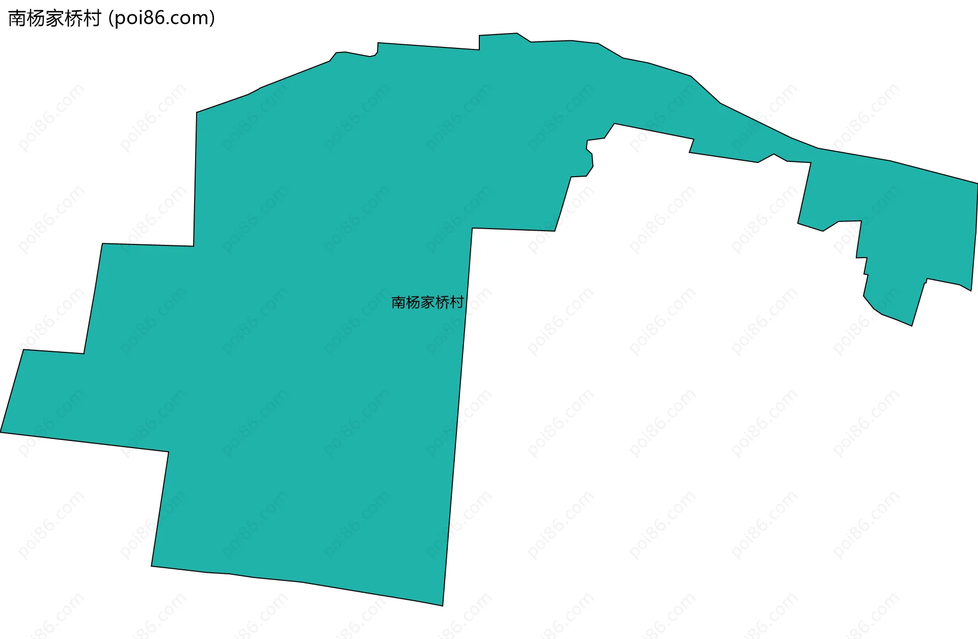 南杨家桥村边界地图