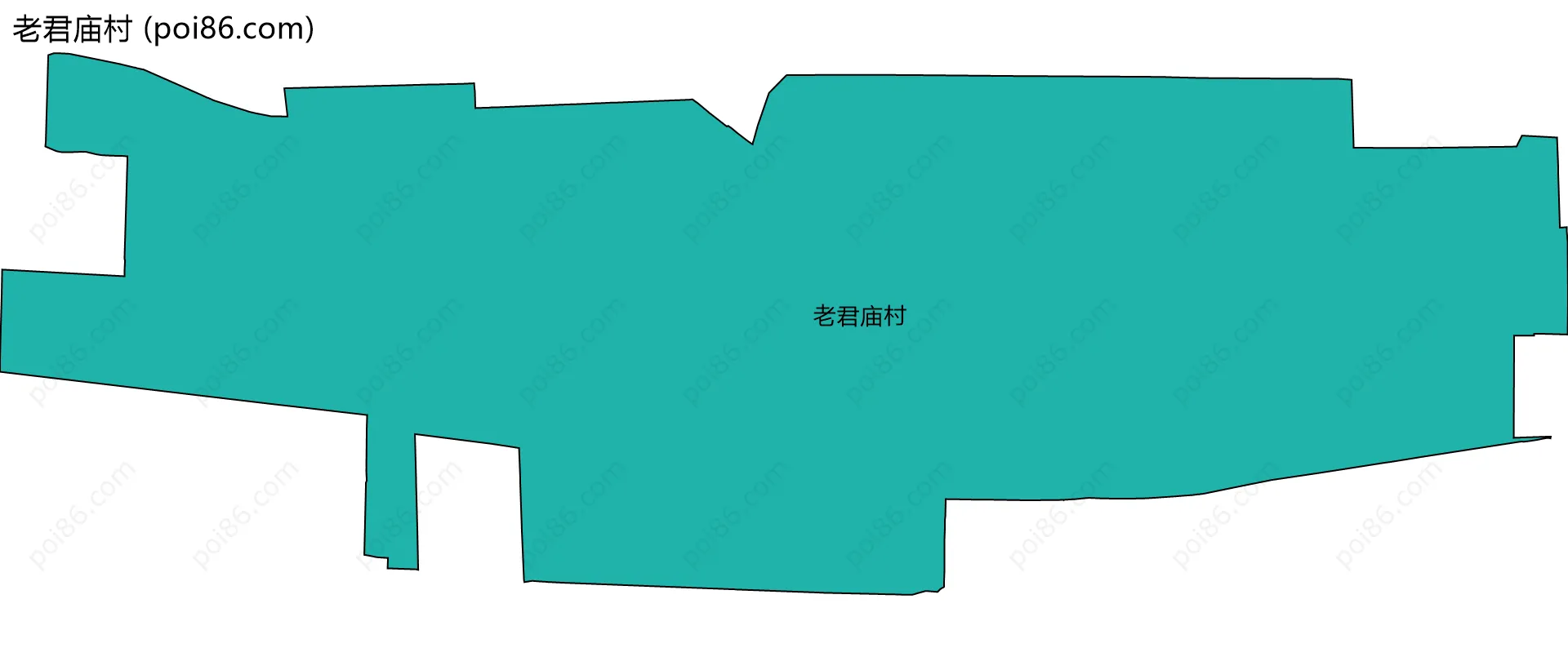 老君庙村边界地图