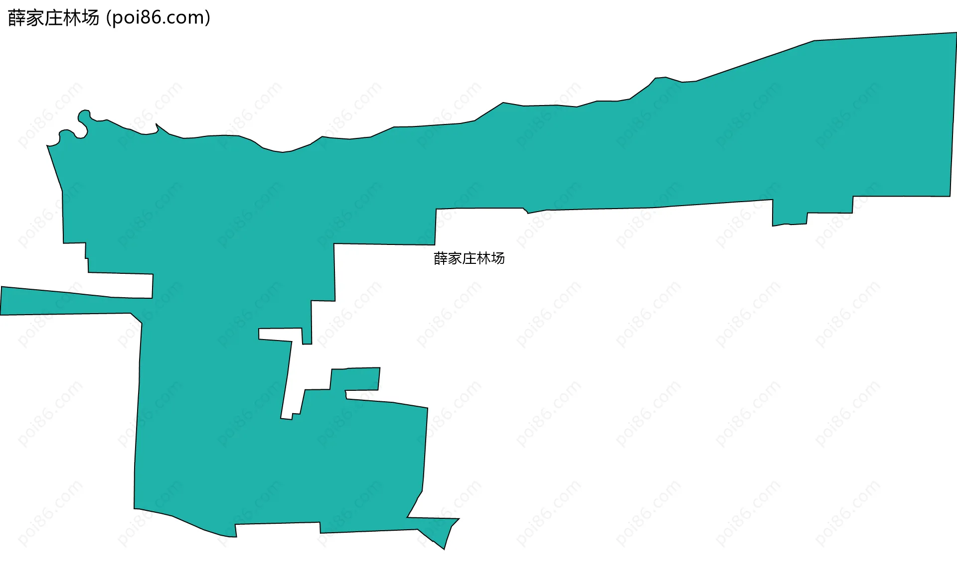 薛家庄林场边界地图