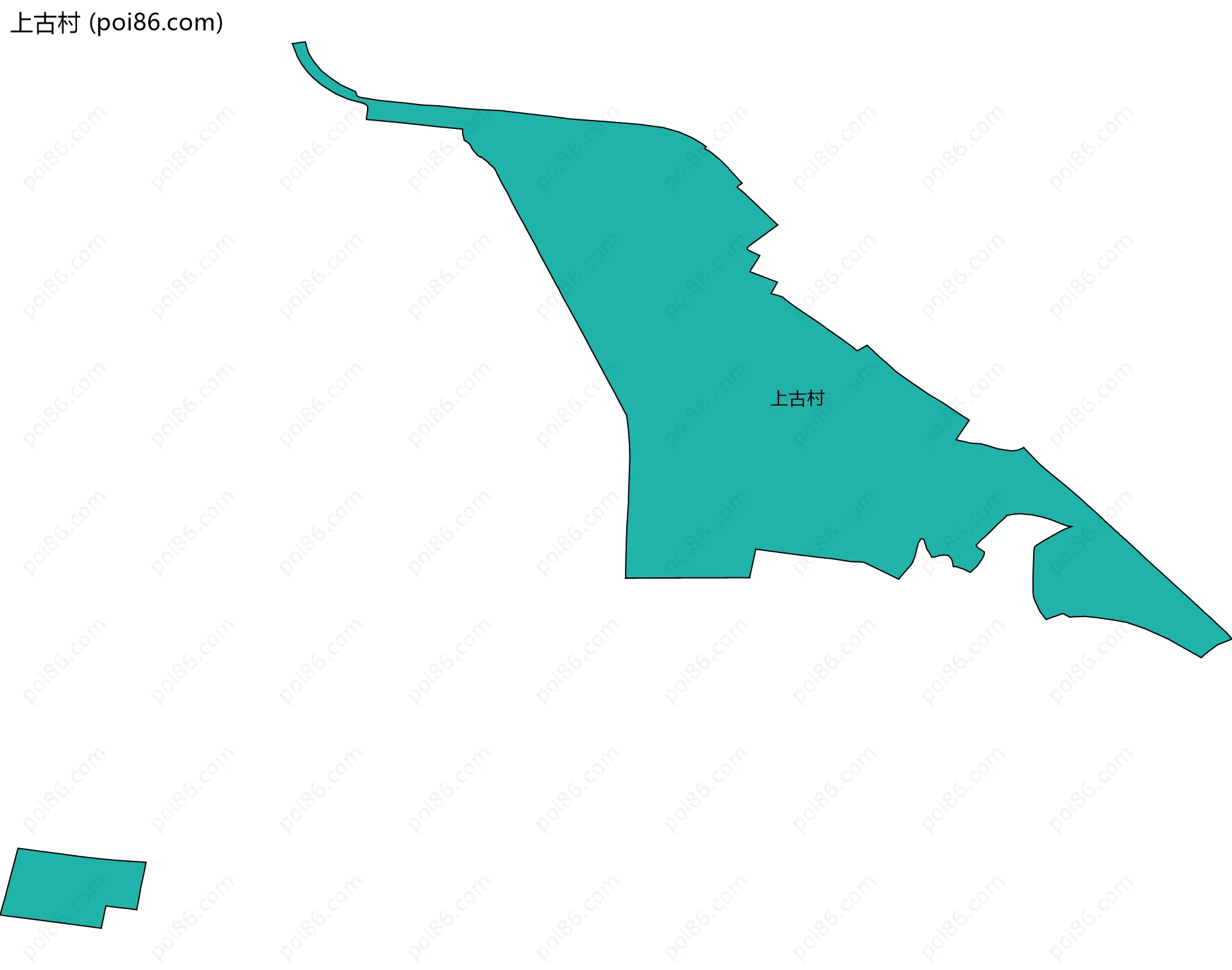 上古村边界地图