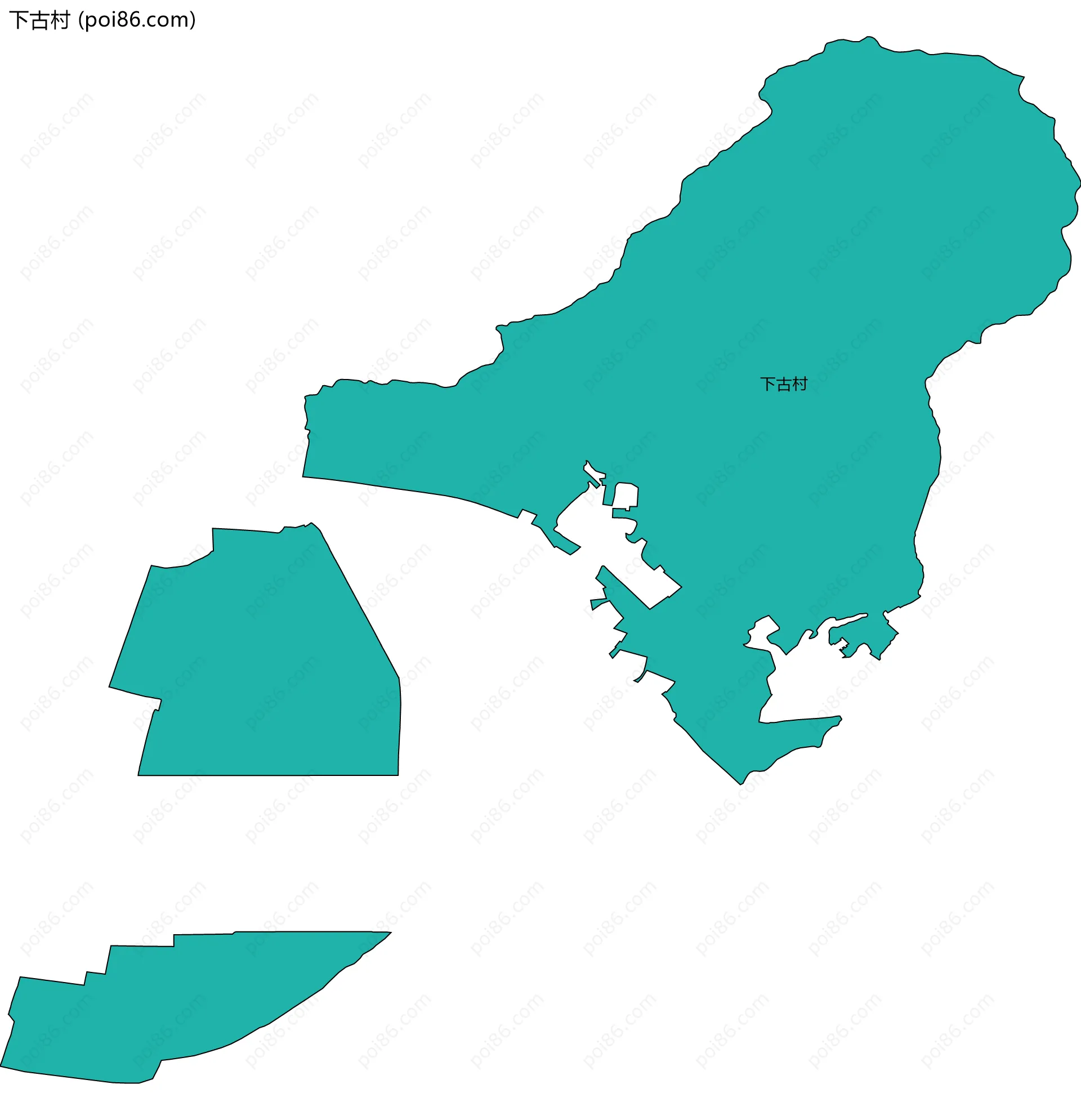 下古村边界地图