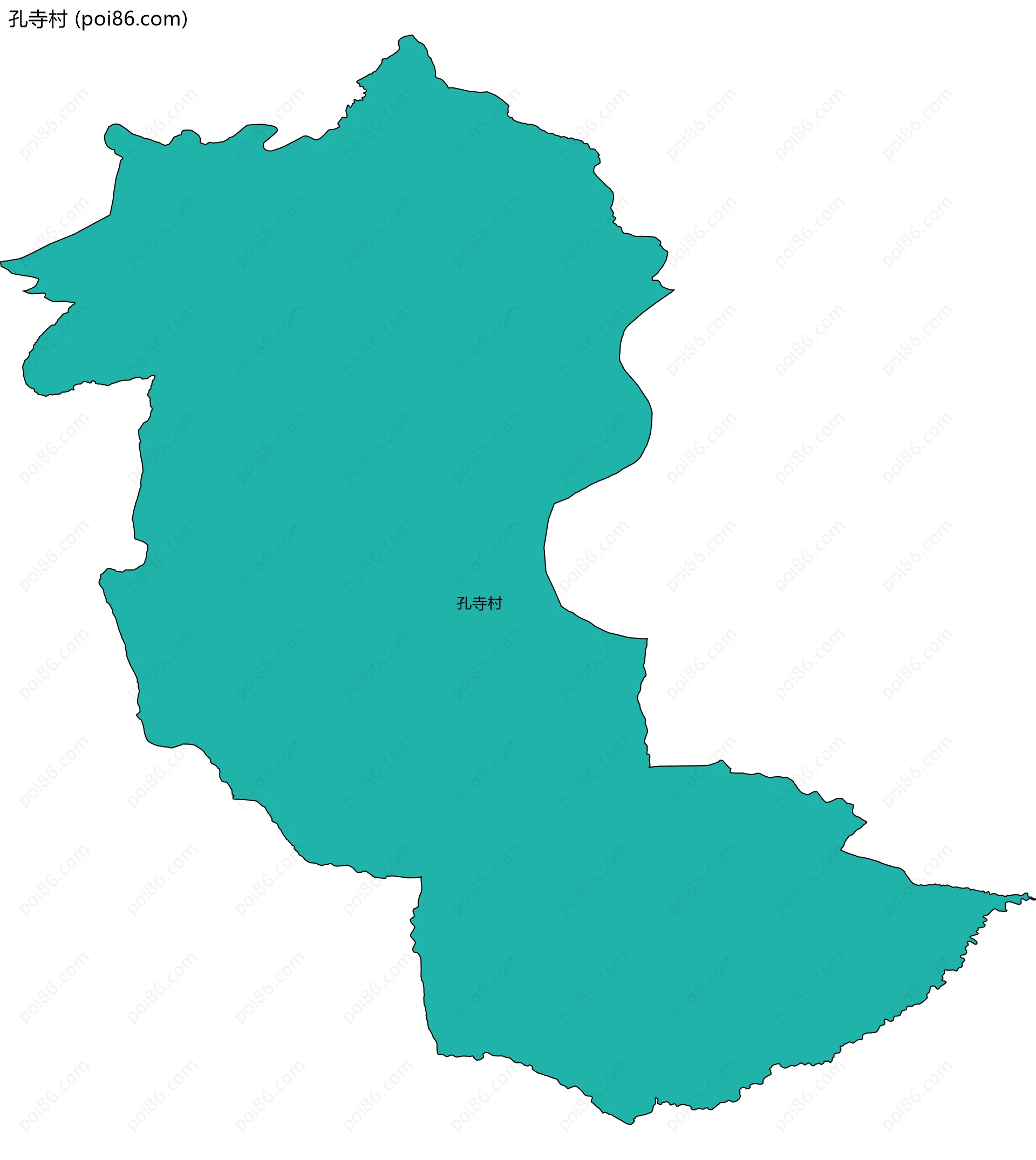 孔寺村边界地图