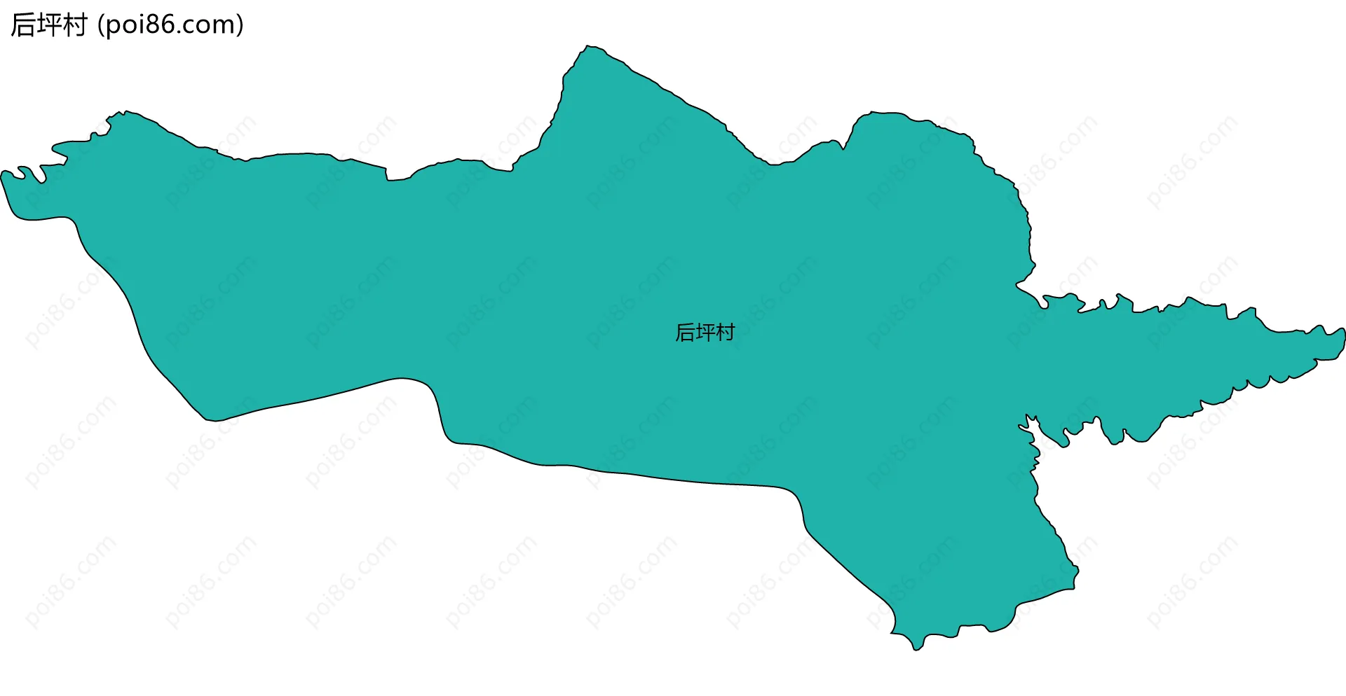 后坪村边界地图