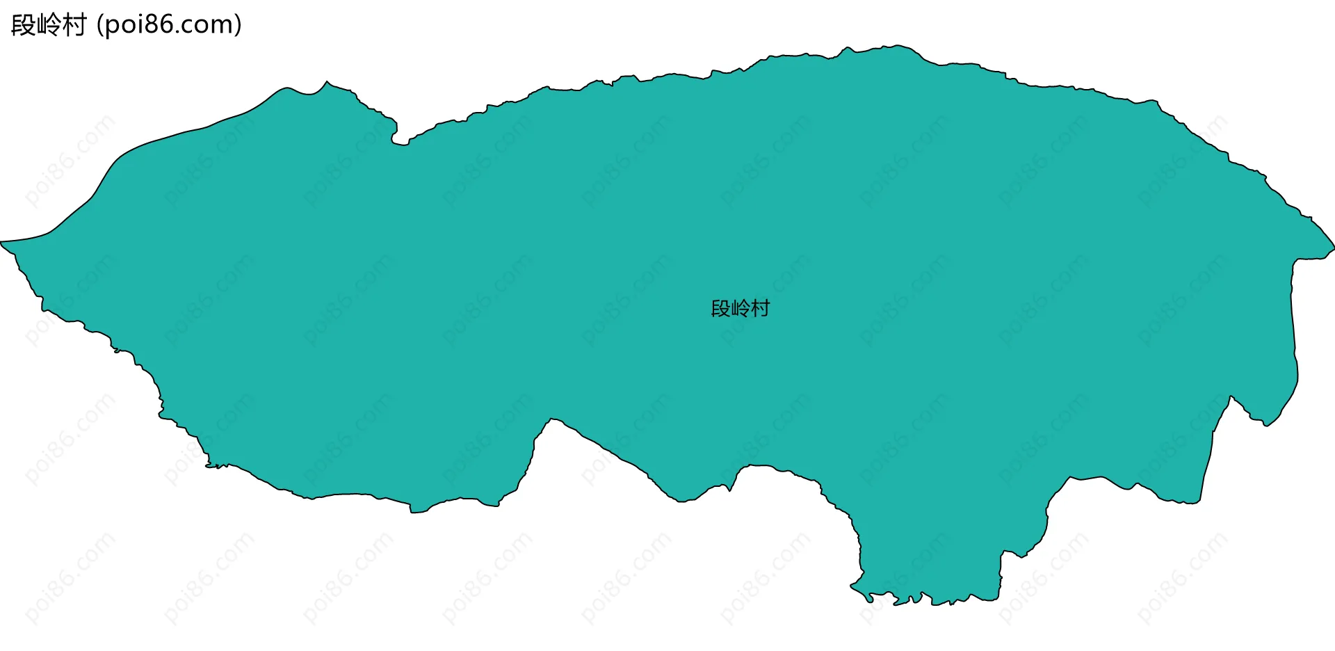 段岭村边界地图