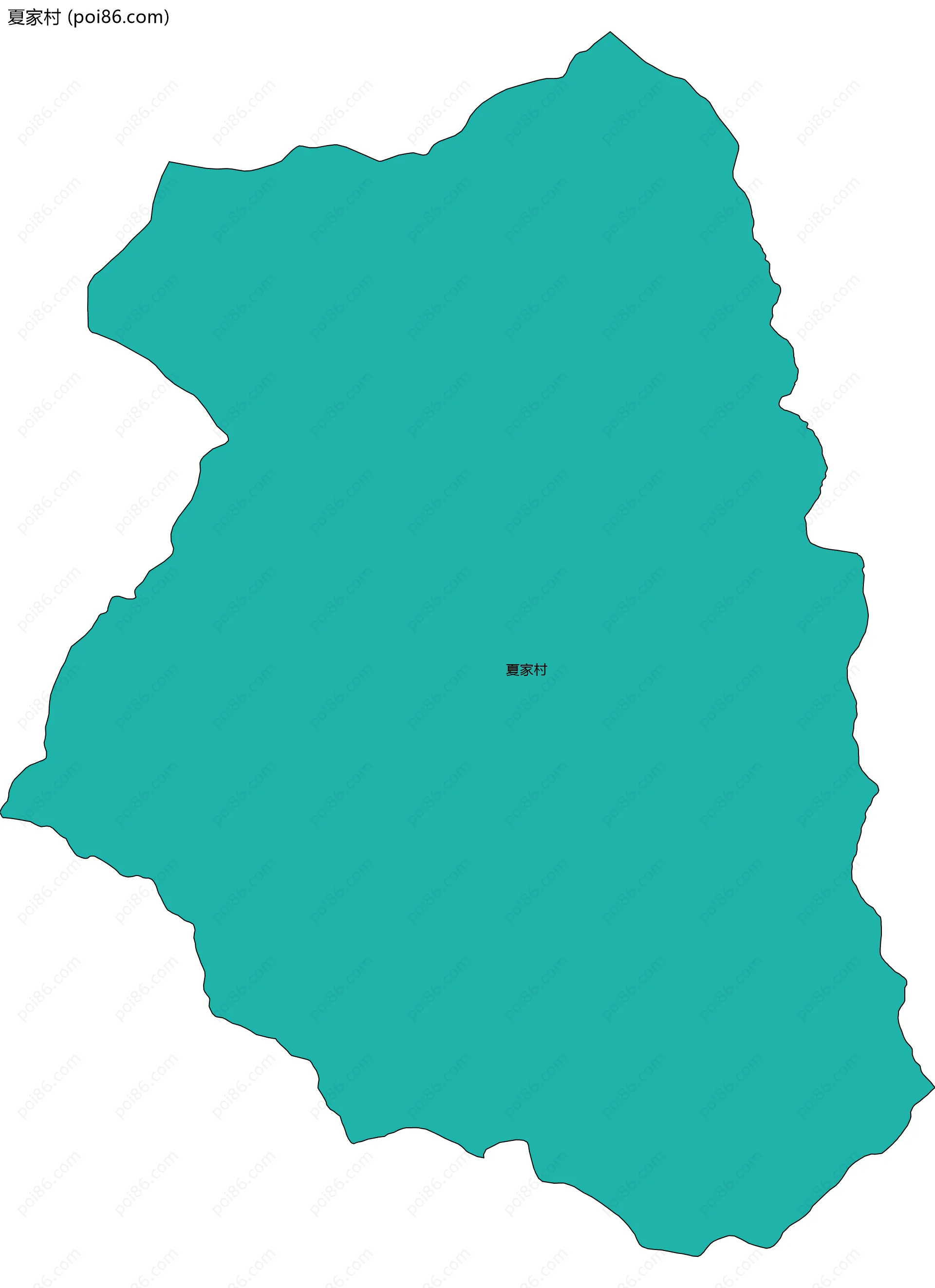 夏家村边界地图