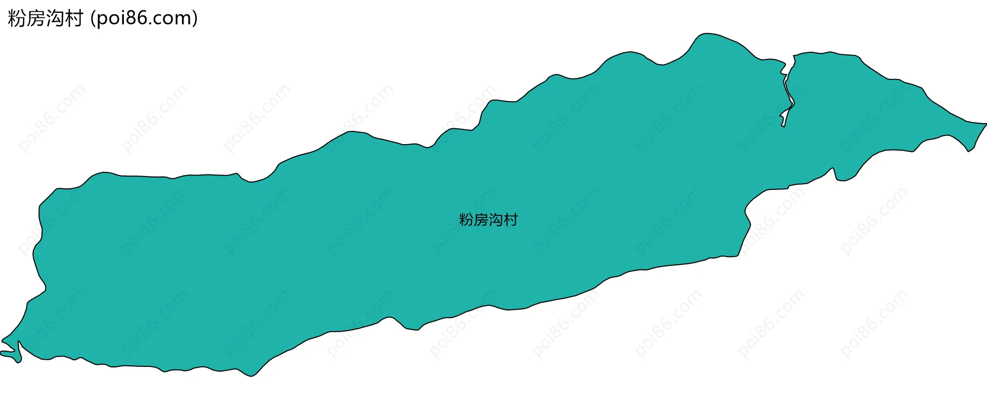 粉房沟村边界地图