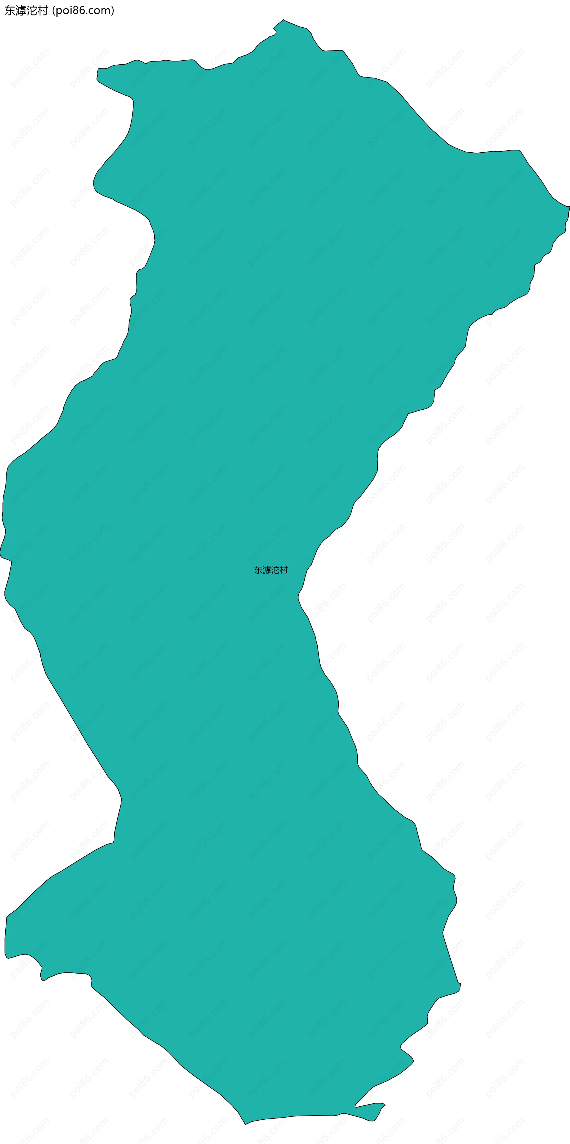 东滹沱村边界地图