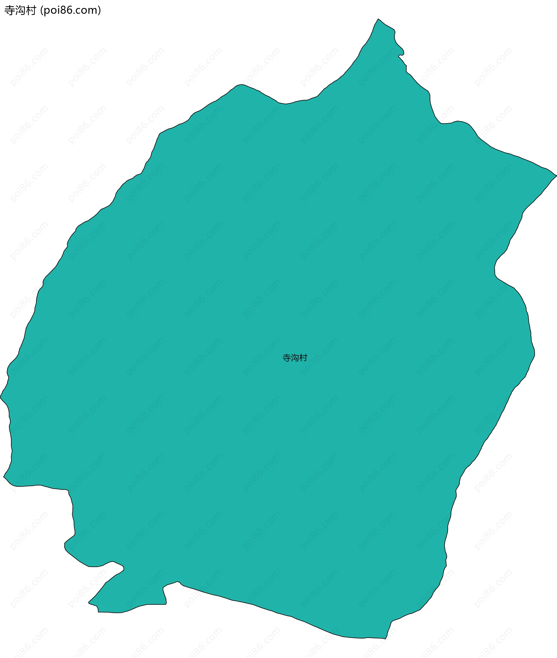 寺沟村边界地图