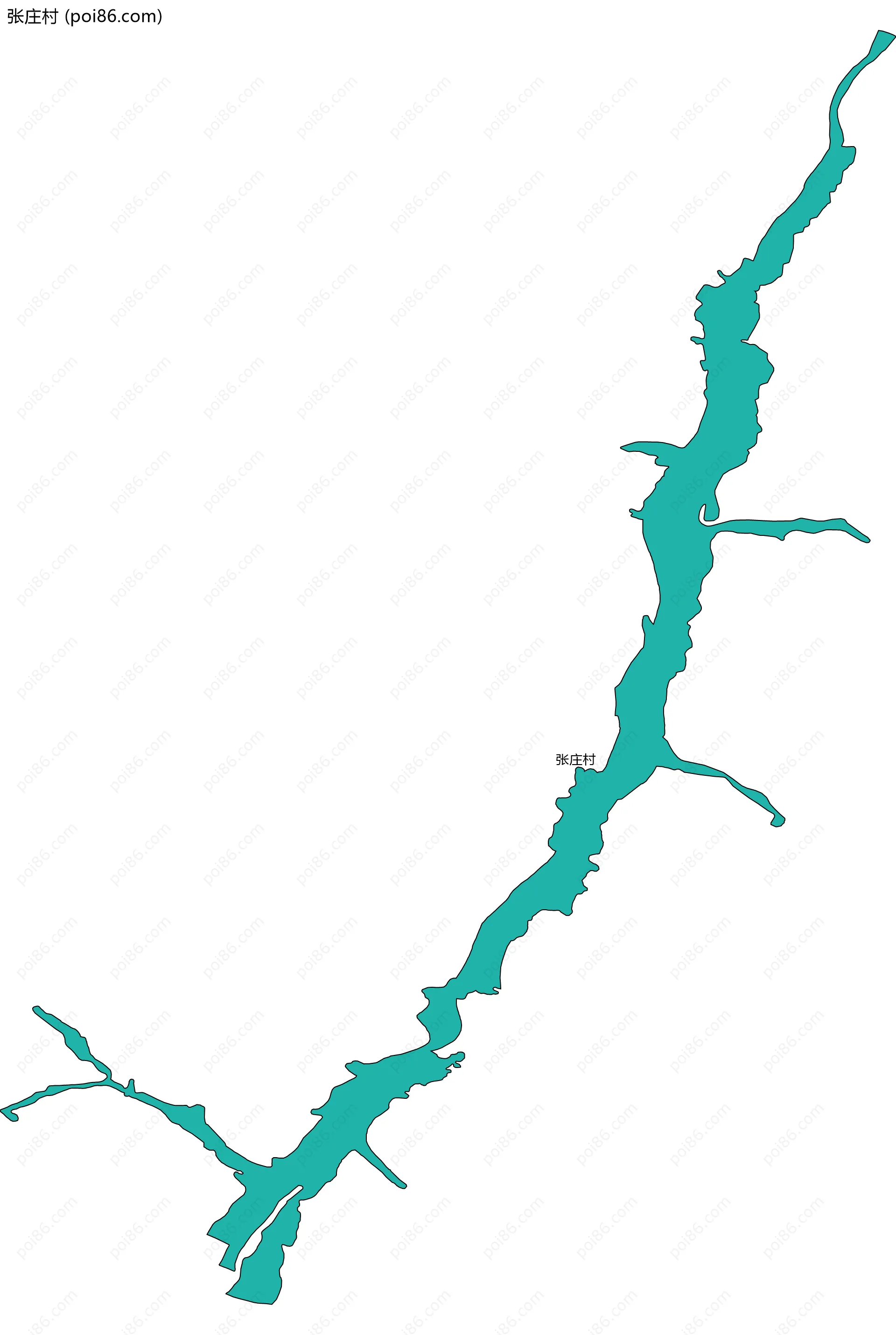 张庄村边界地图