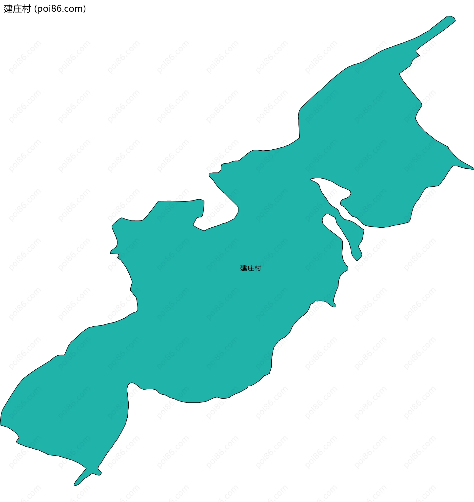 建庄村边界地图