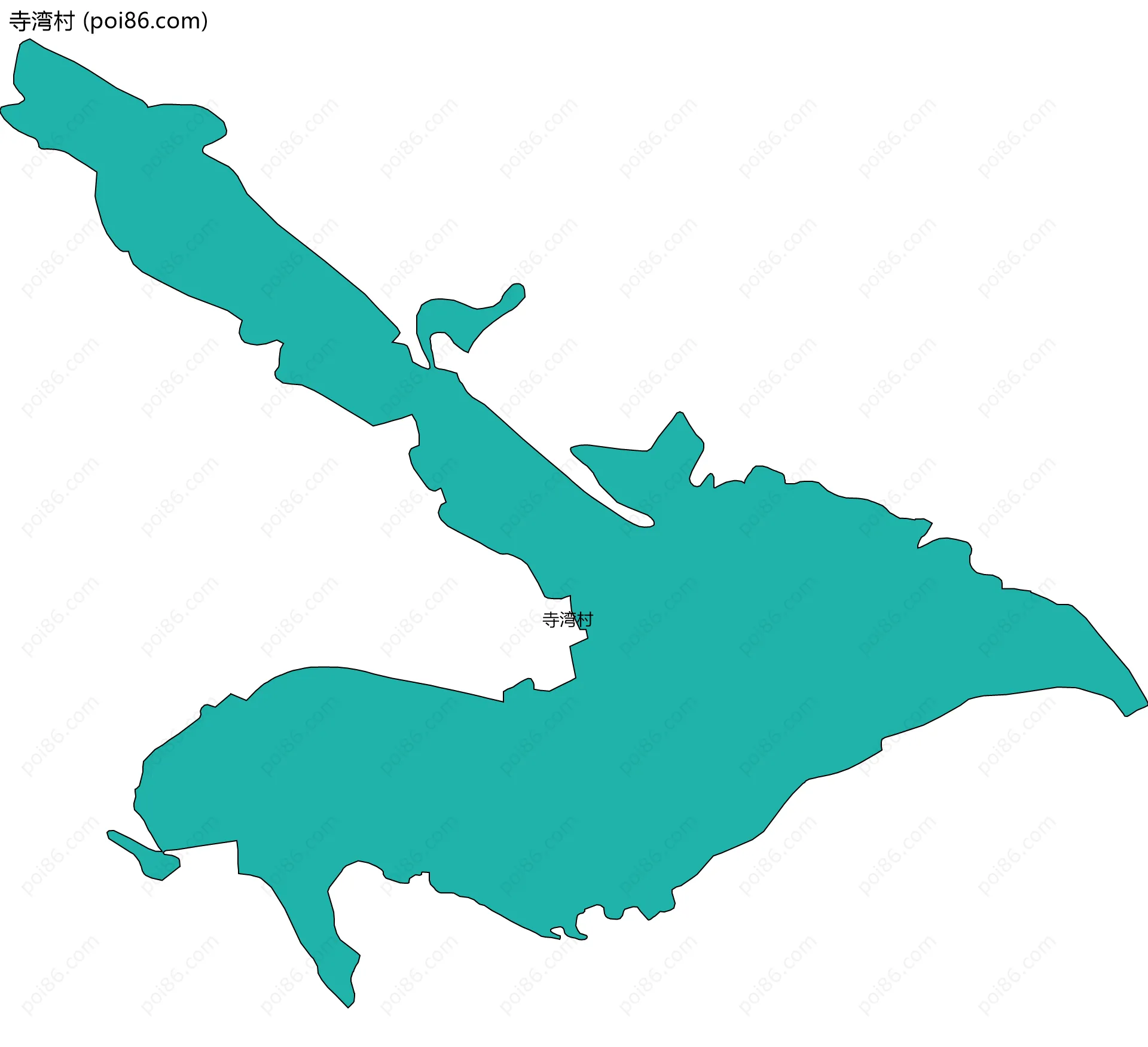 寺湾村边界地图