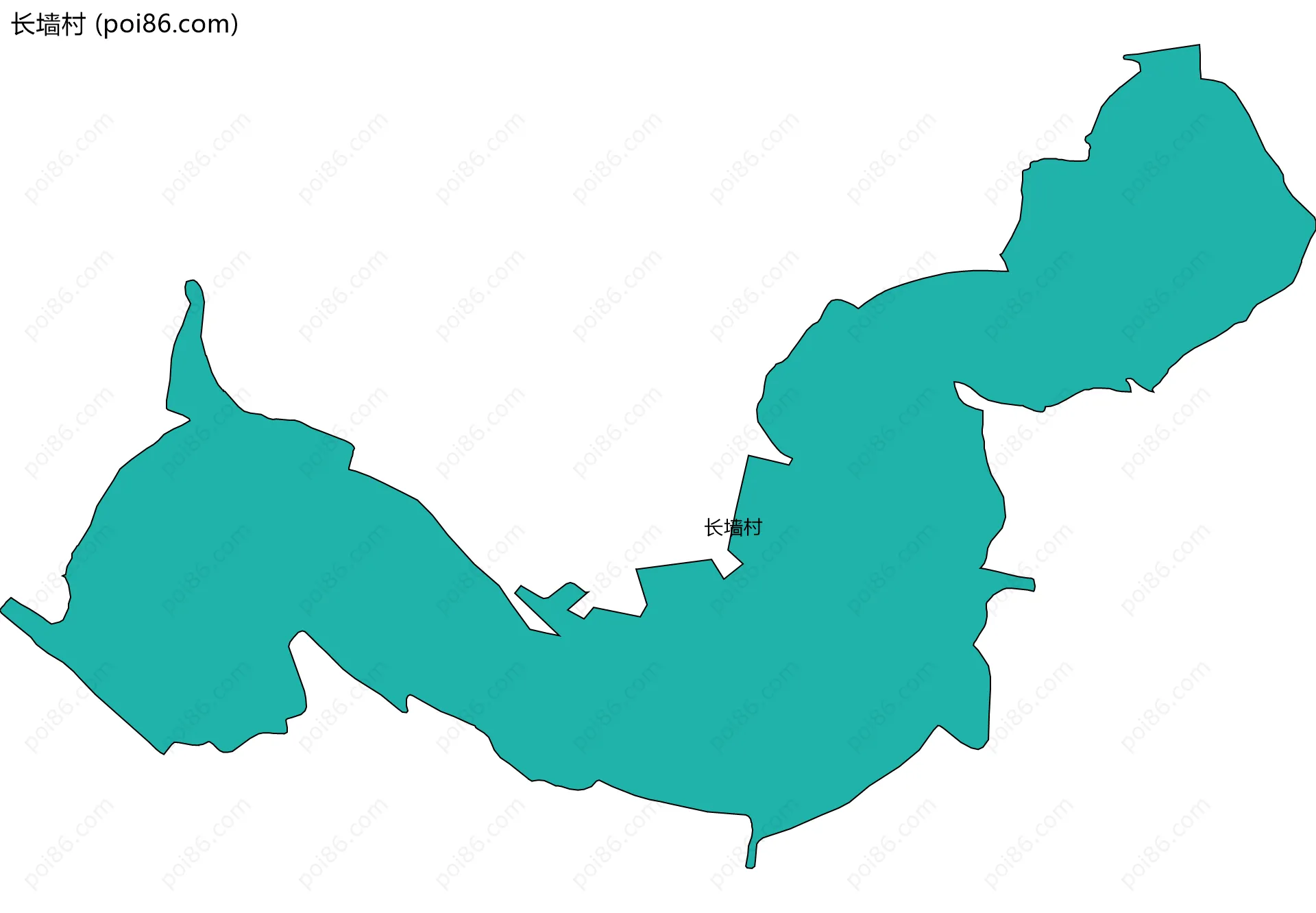 长墙村边界地图