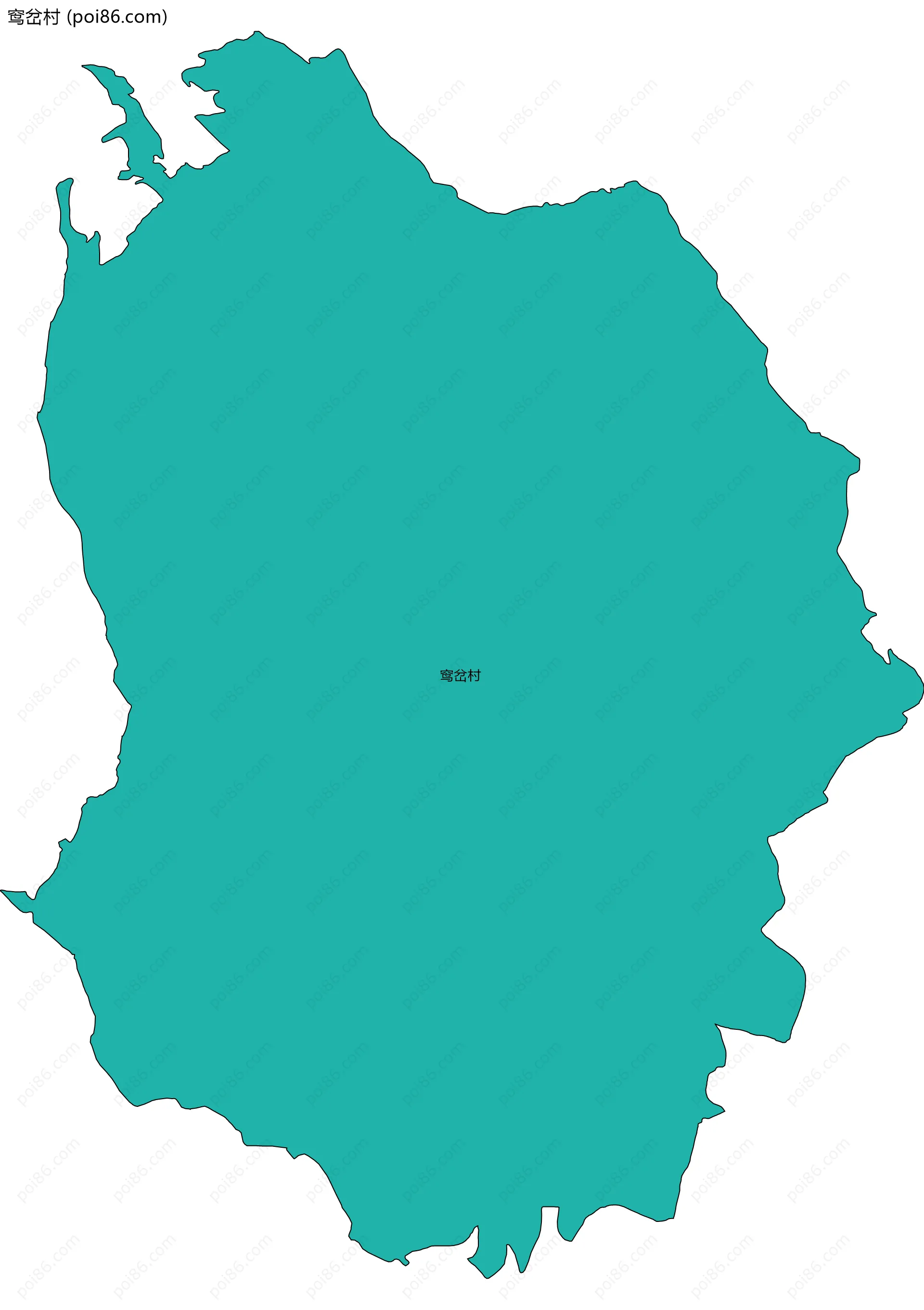 窎岔村边界地图