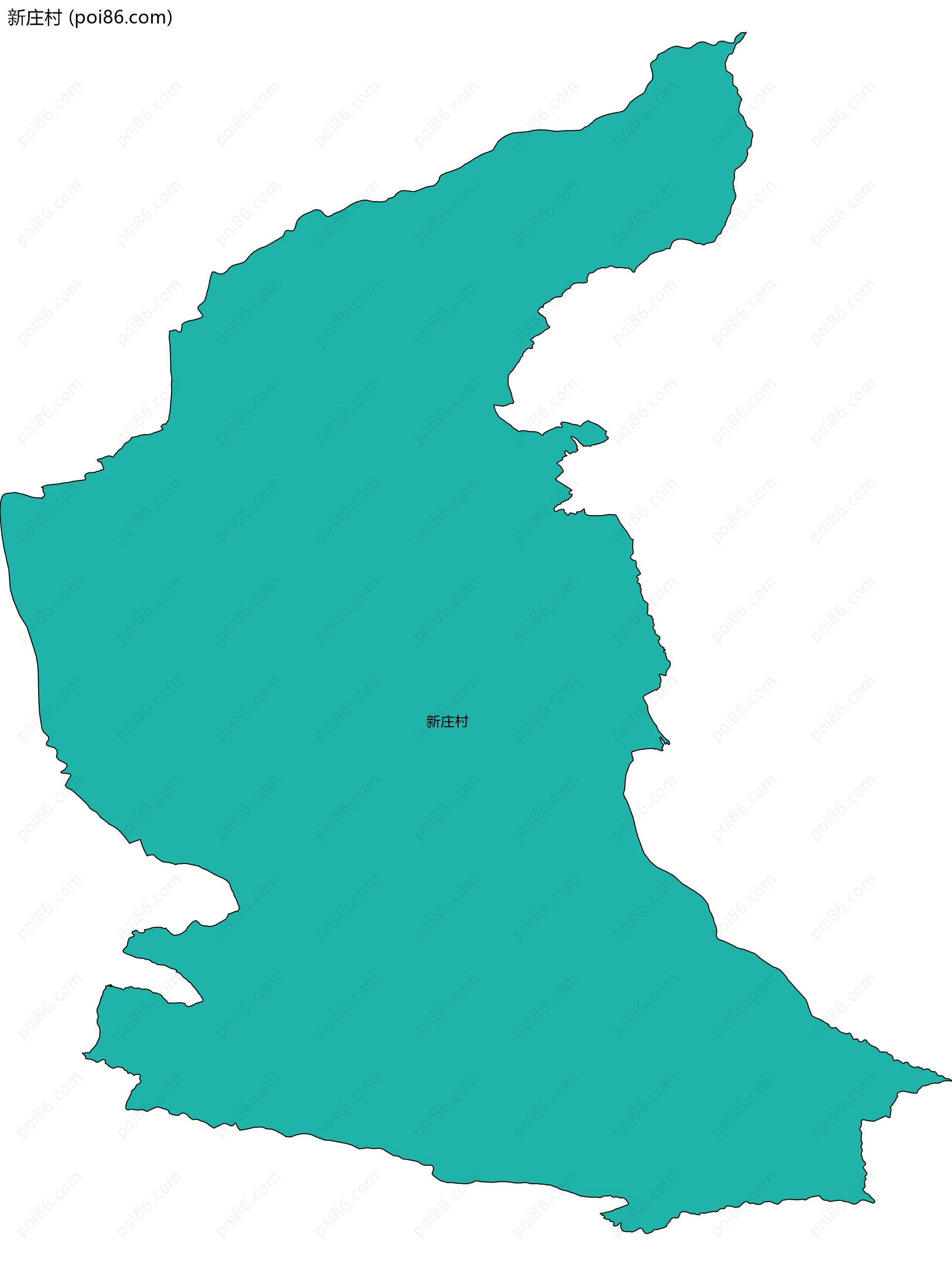 新庄村边界地图