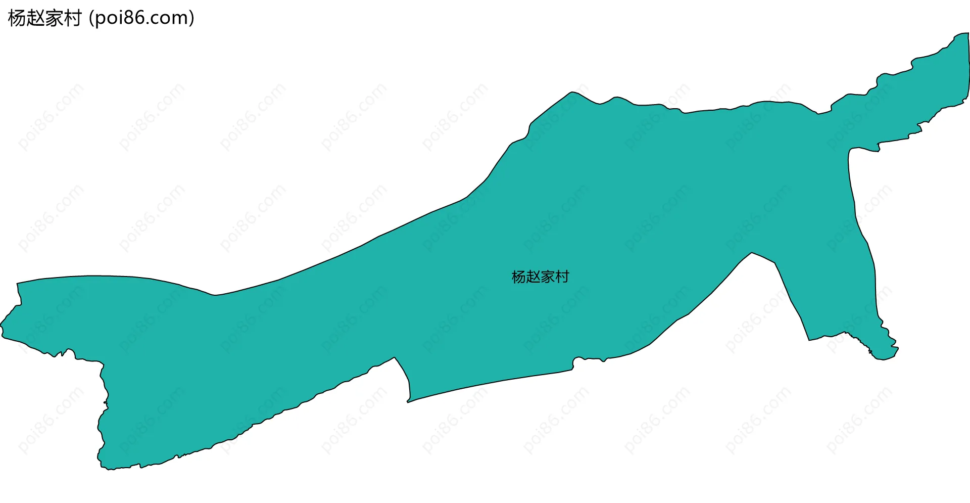 杨赵家村边界地图
