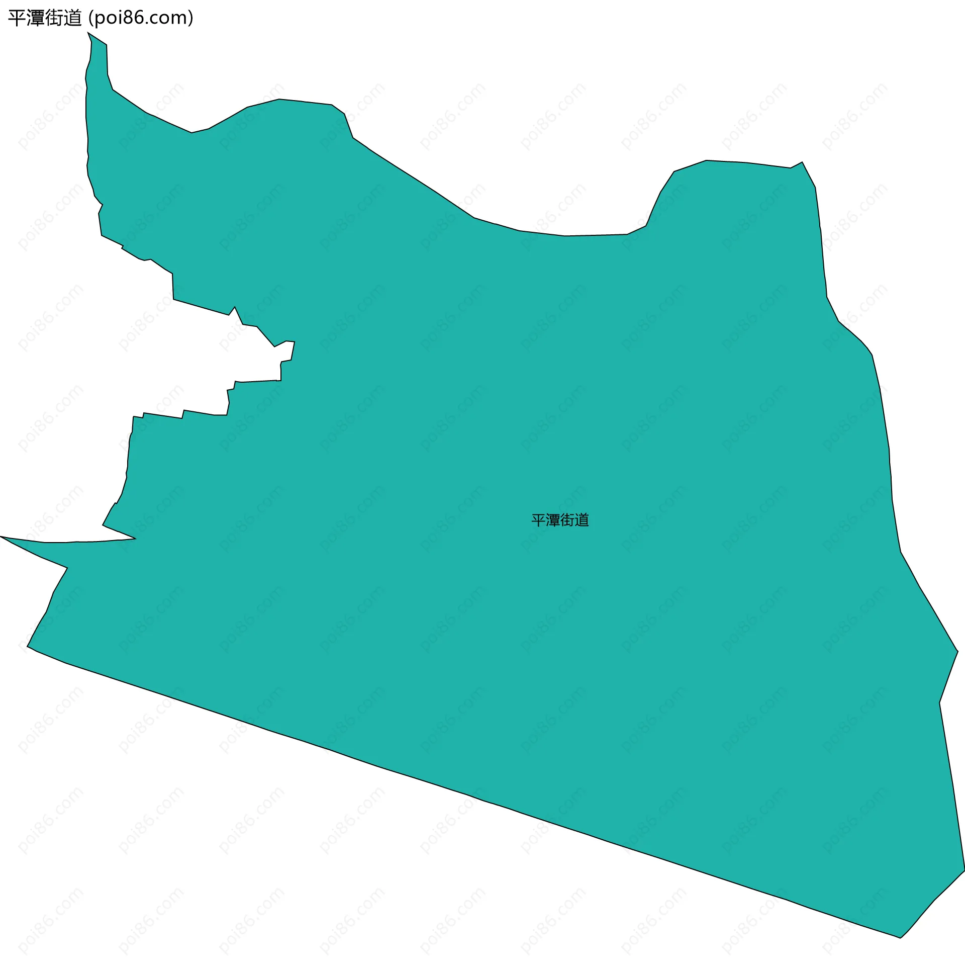 平潭街道边界地图