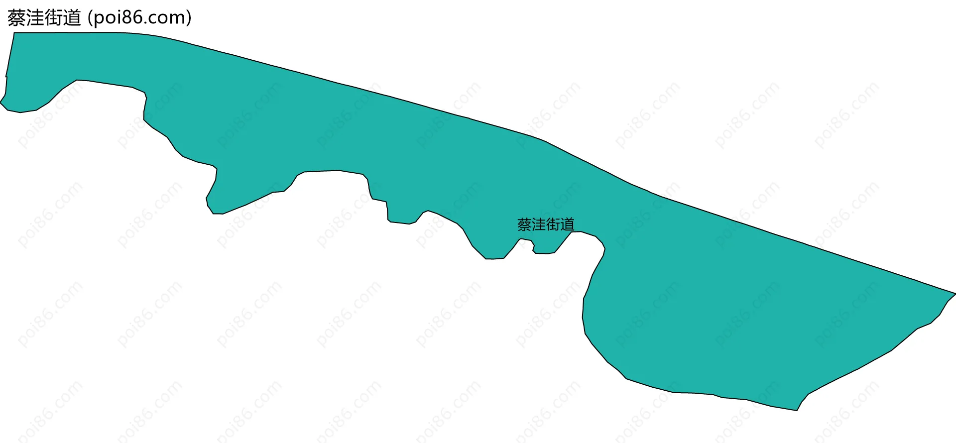 蔡洼街道边界地图