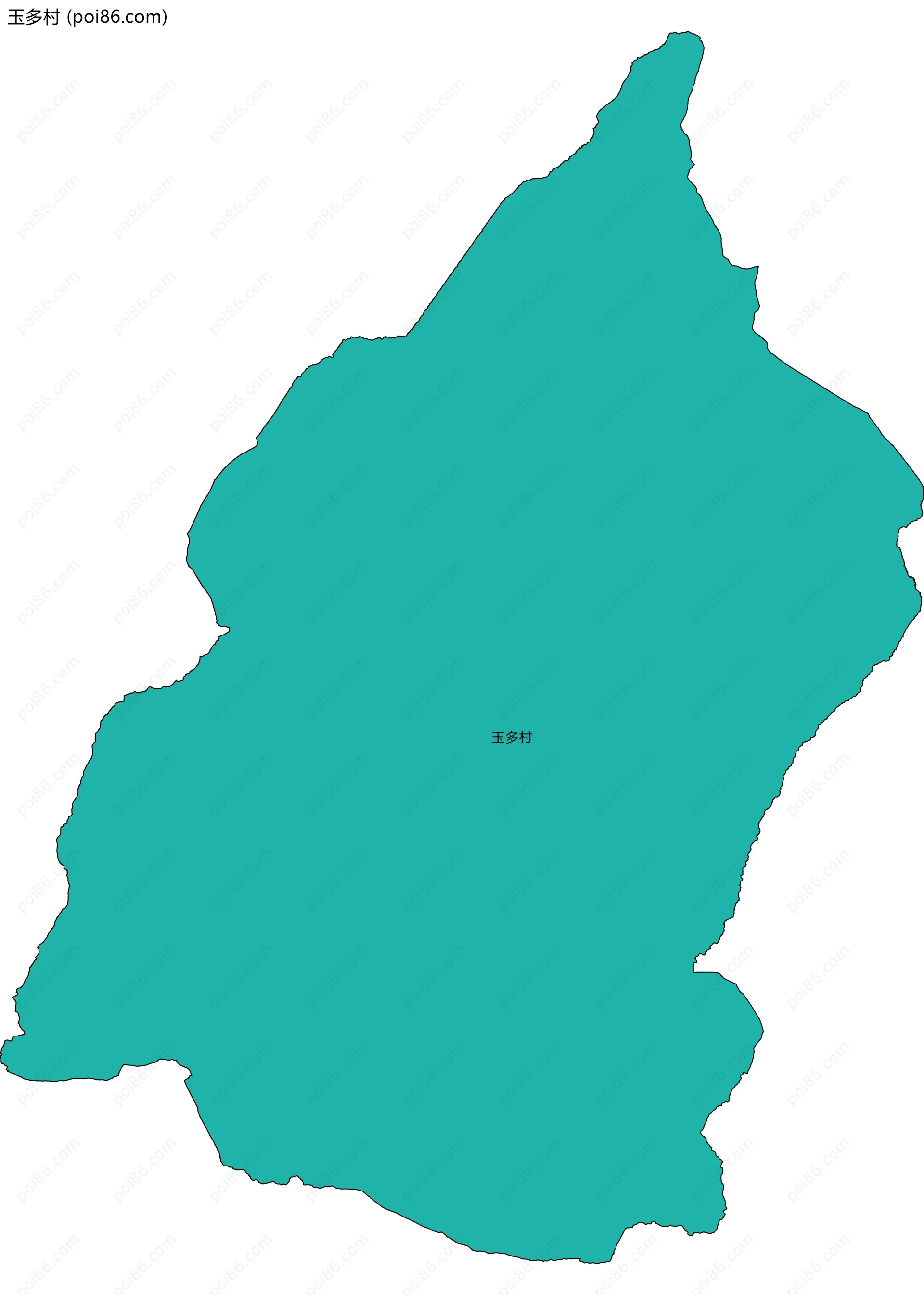 玉多村边界地图