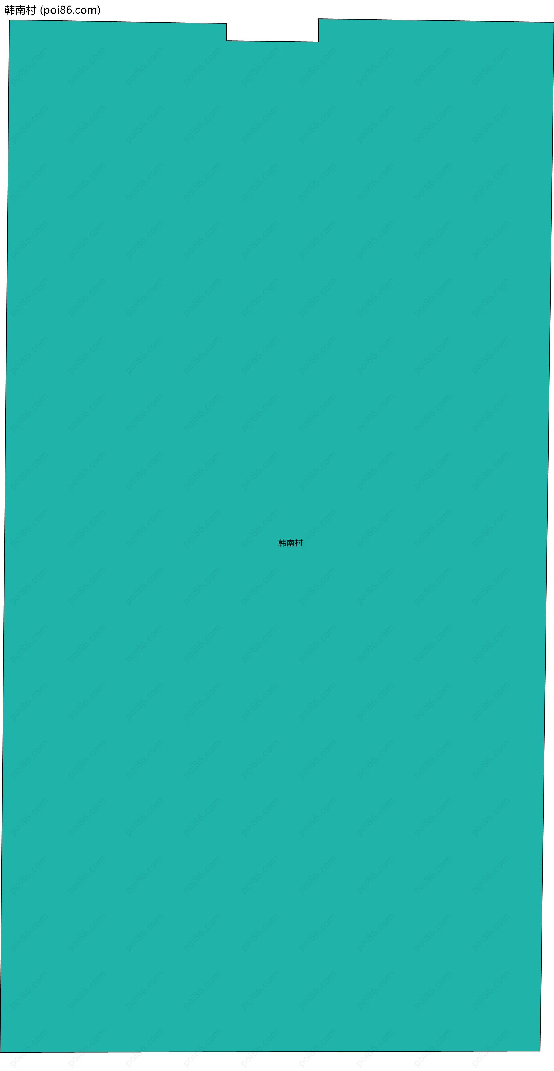 韩南村边界地图