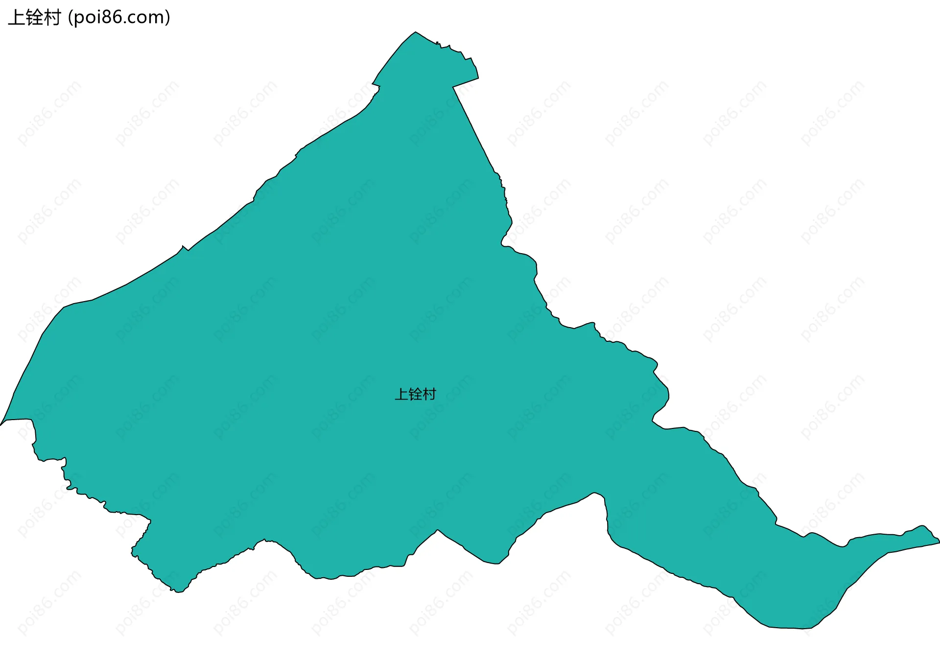 上铨村边界地图