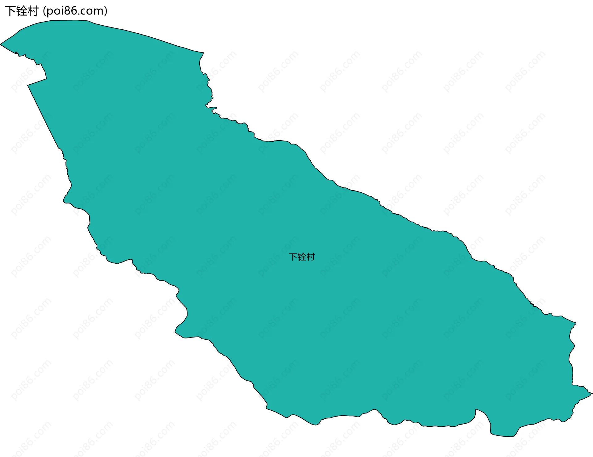 下铨村边界地图