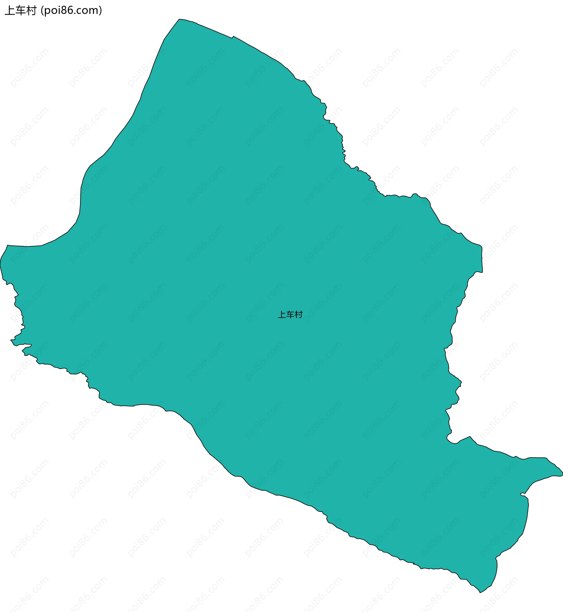 上车村边界地图