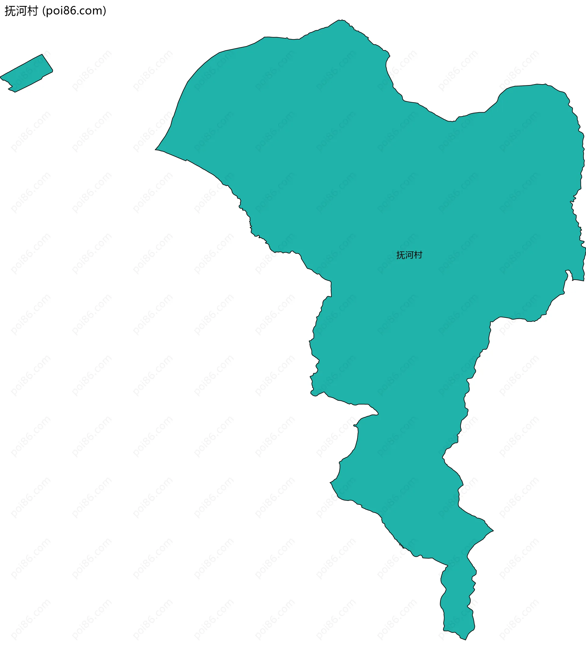 抚河村边界地图