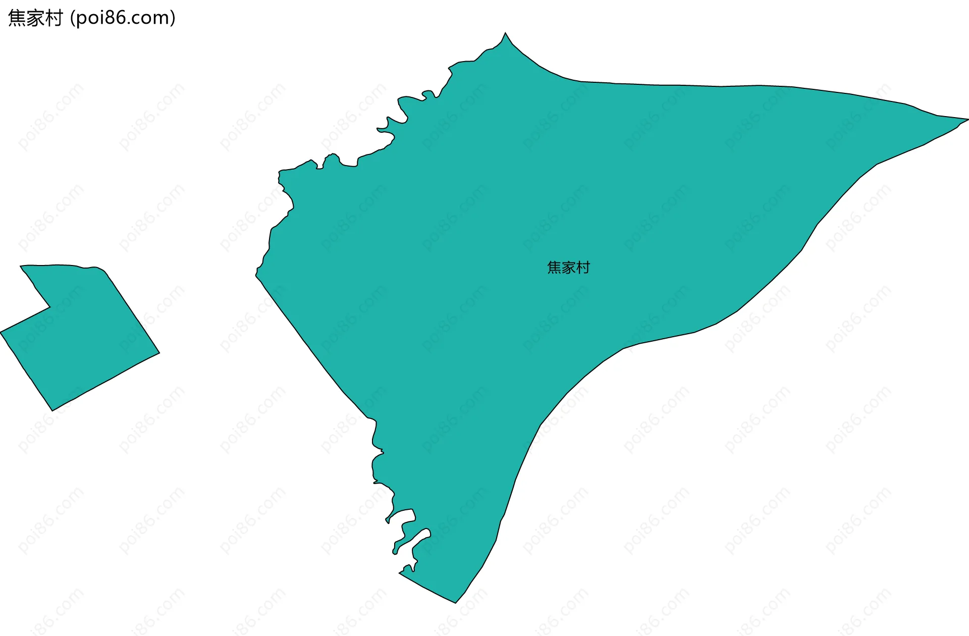 焦家村边界地图